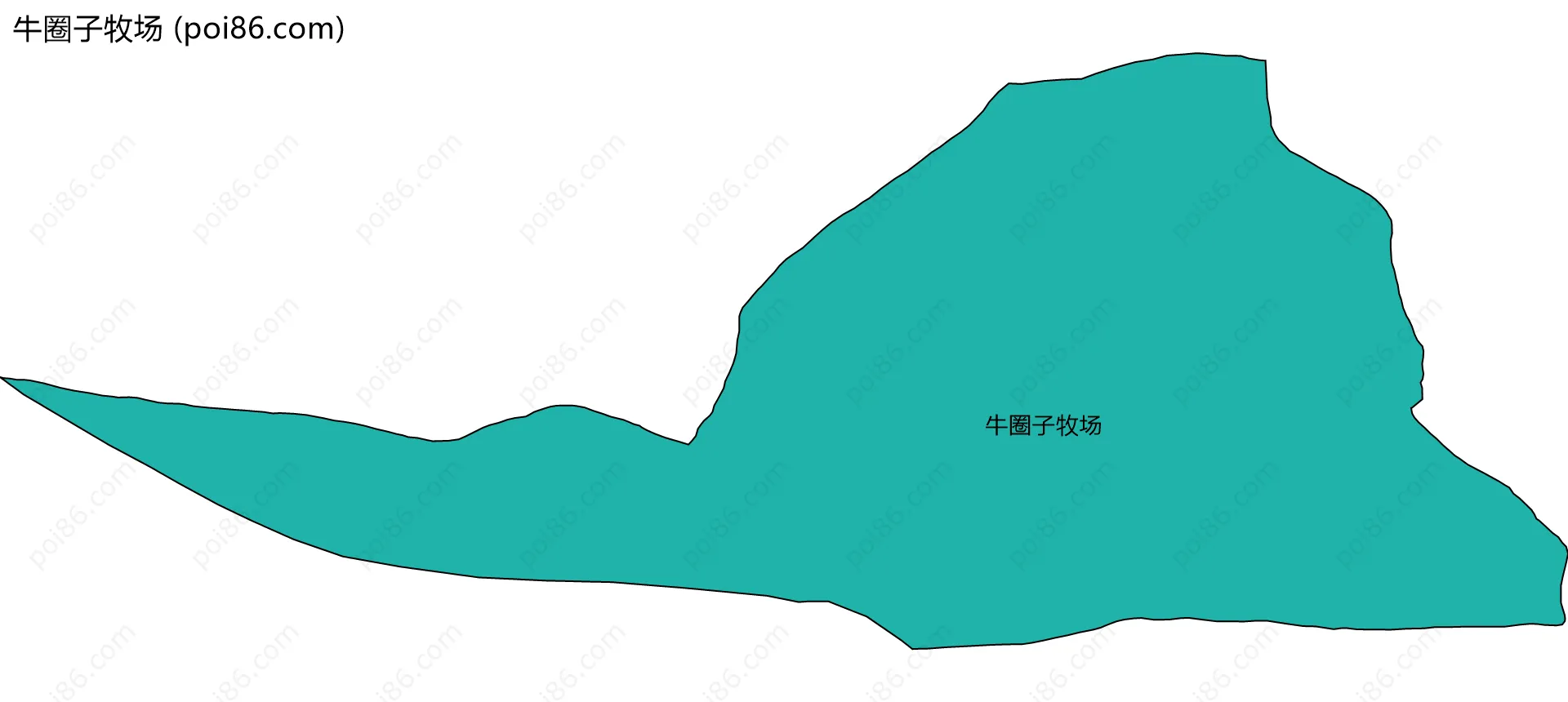 牛圈子牧场边界地图