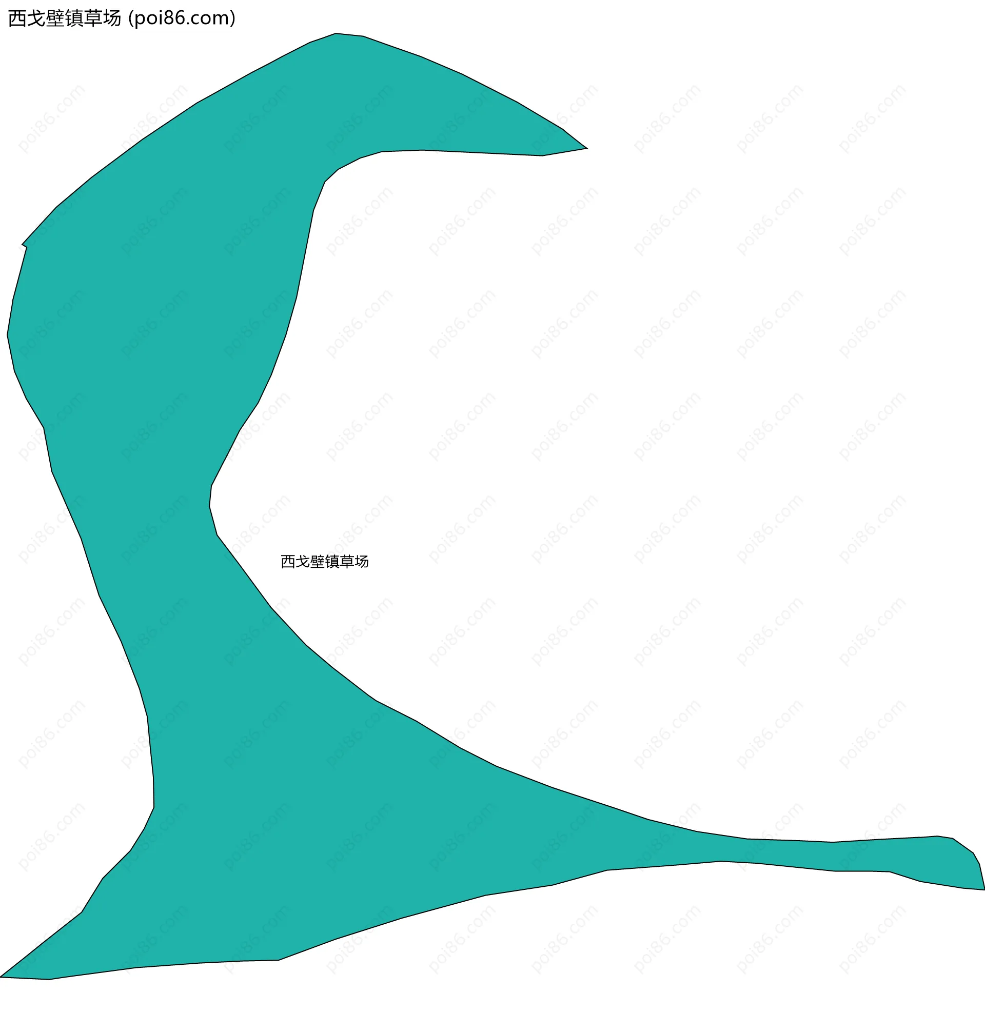 西戈壁镇草场边界地图