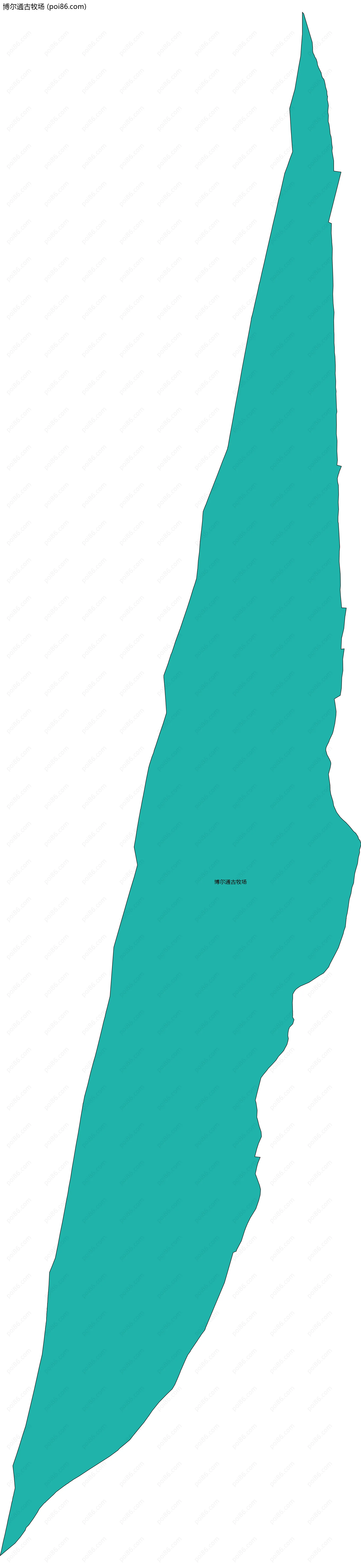 博尔通古牧场边界地图