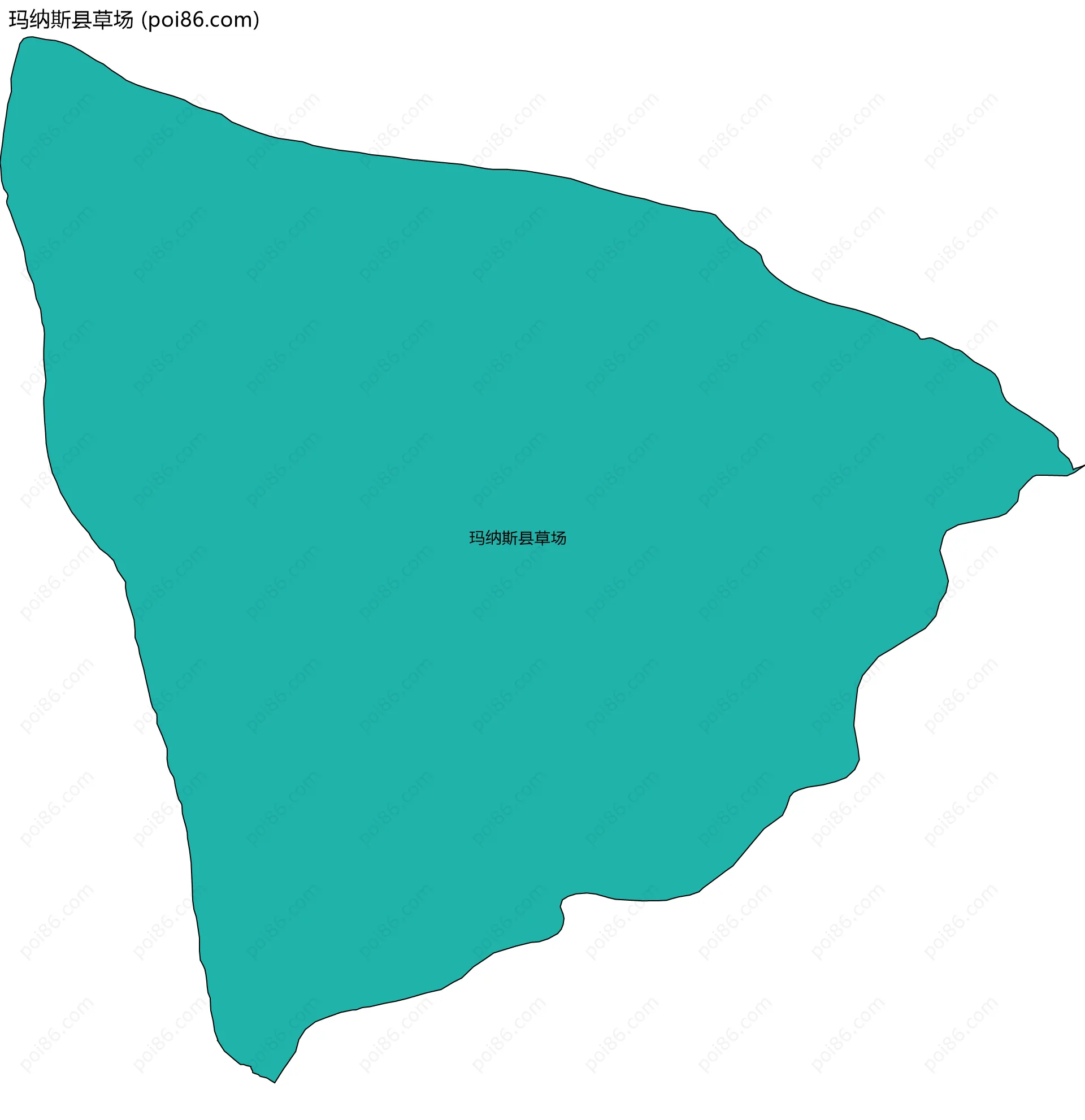 玛纳斯县草场边界地图