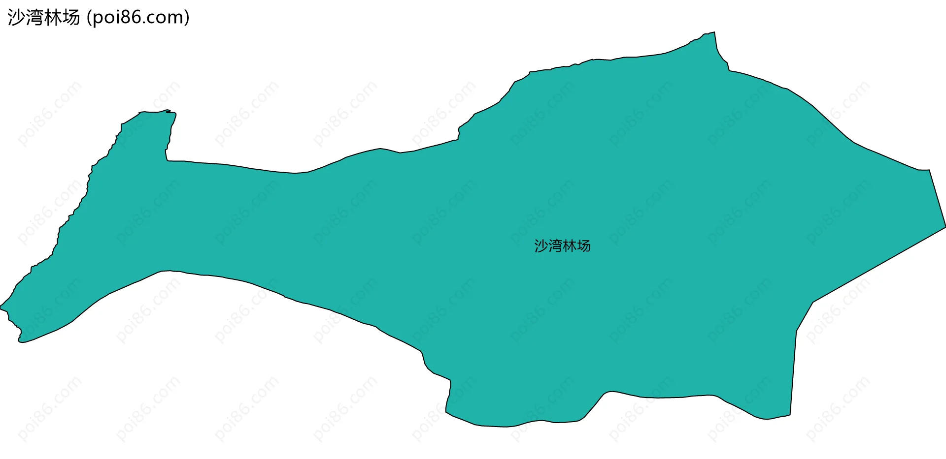 沙湾林场边界地图