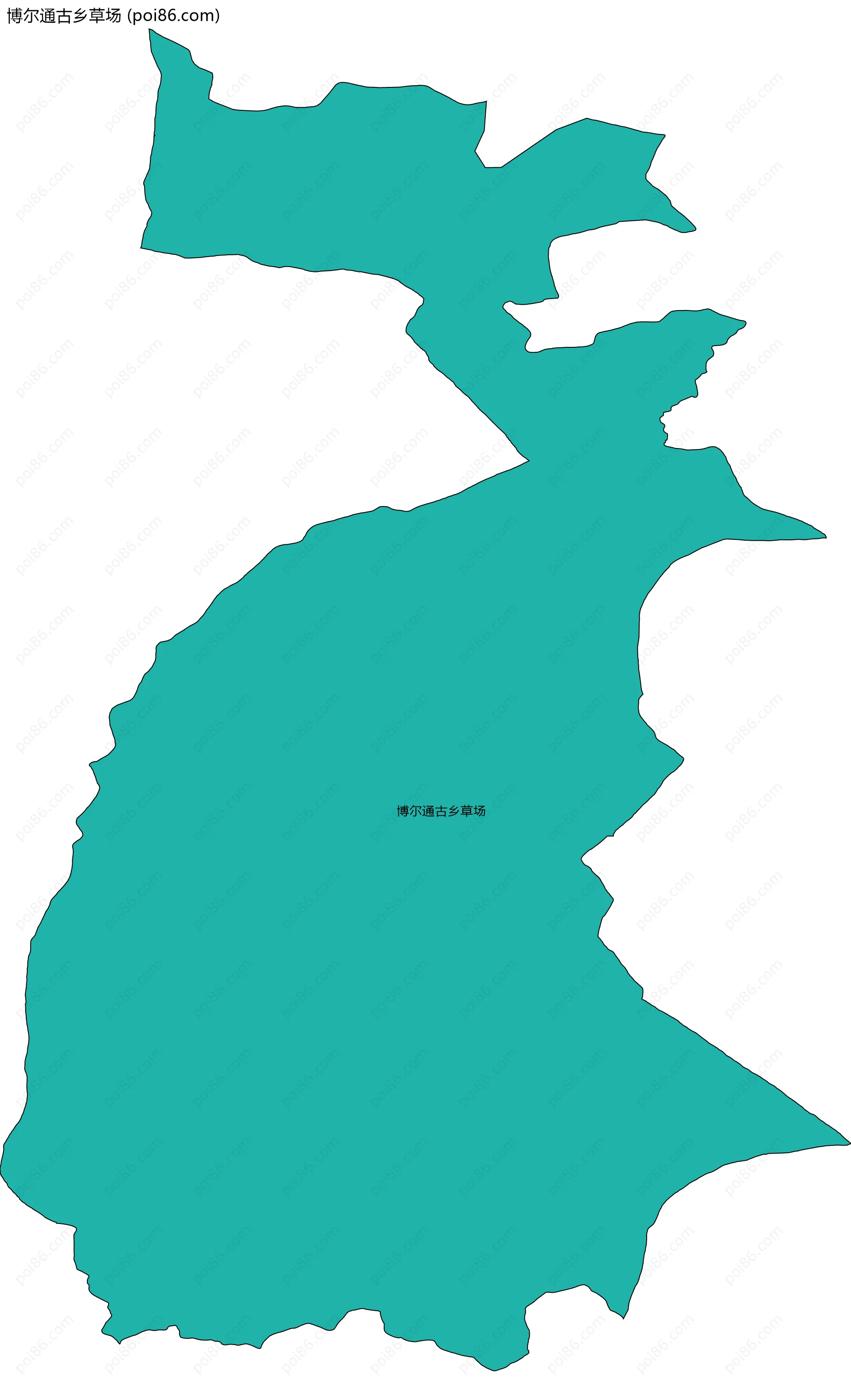 博尔通古乡草场边界地图