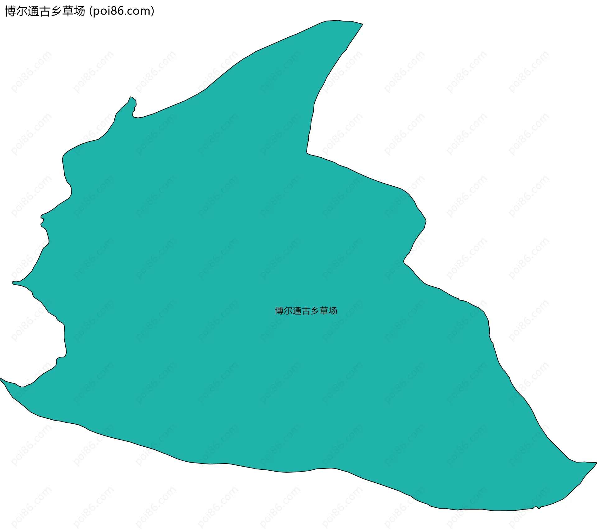 博尔通古乡草场边界地图