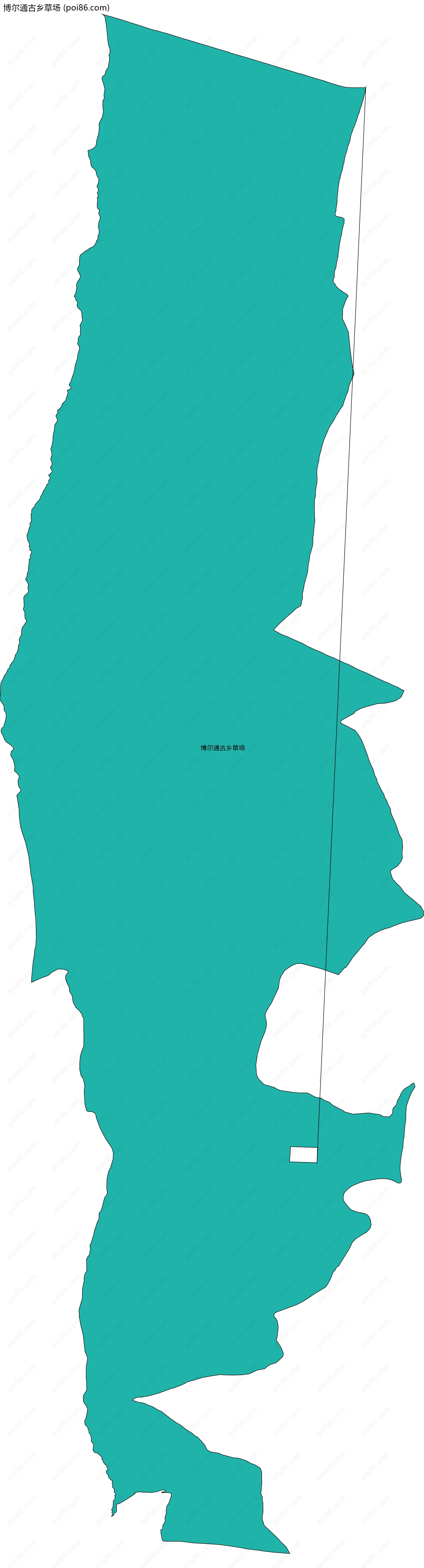 博尔通古乡草场边界地图