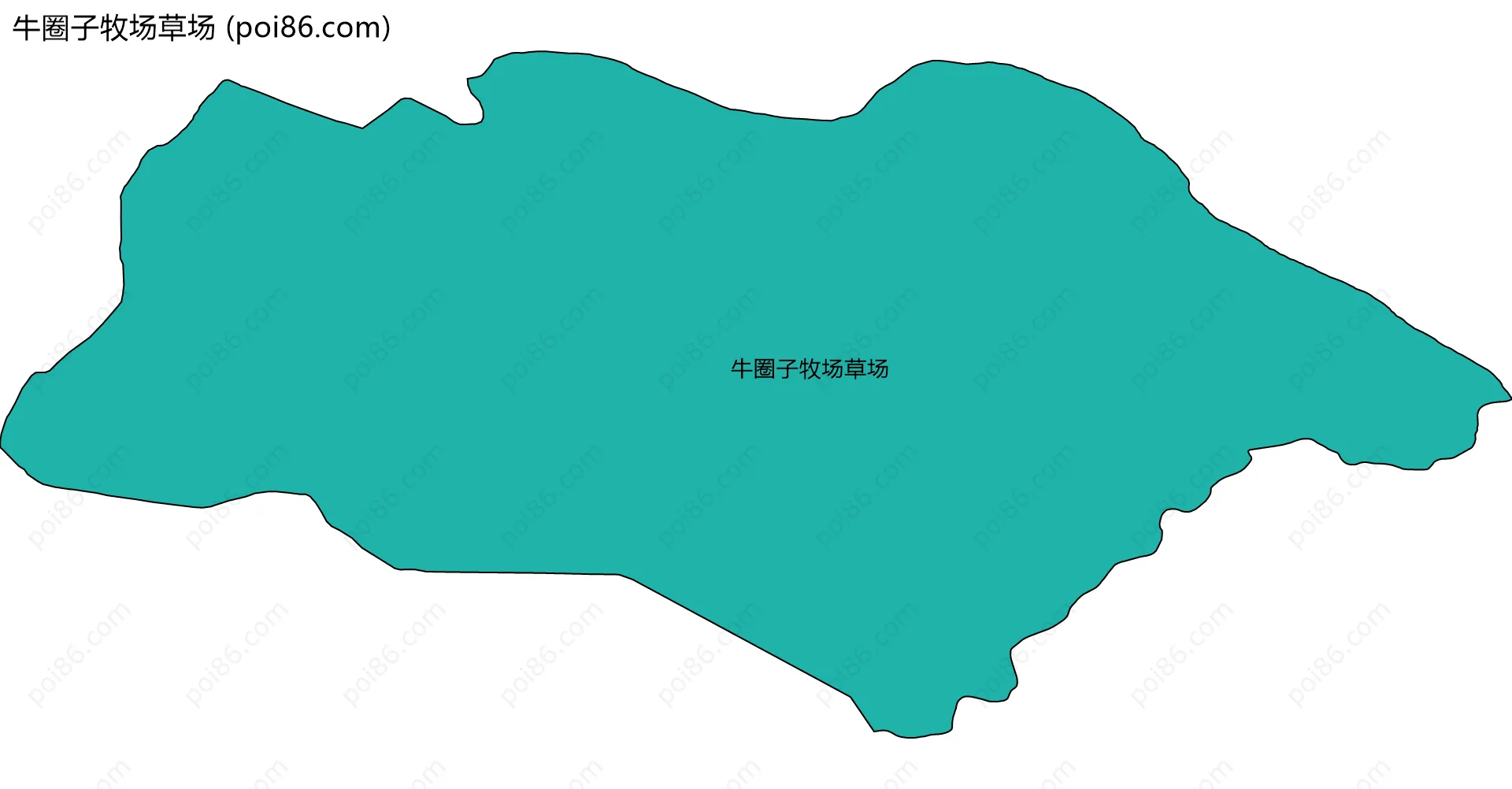 牛圈子牧场草场边界地图