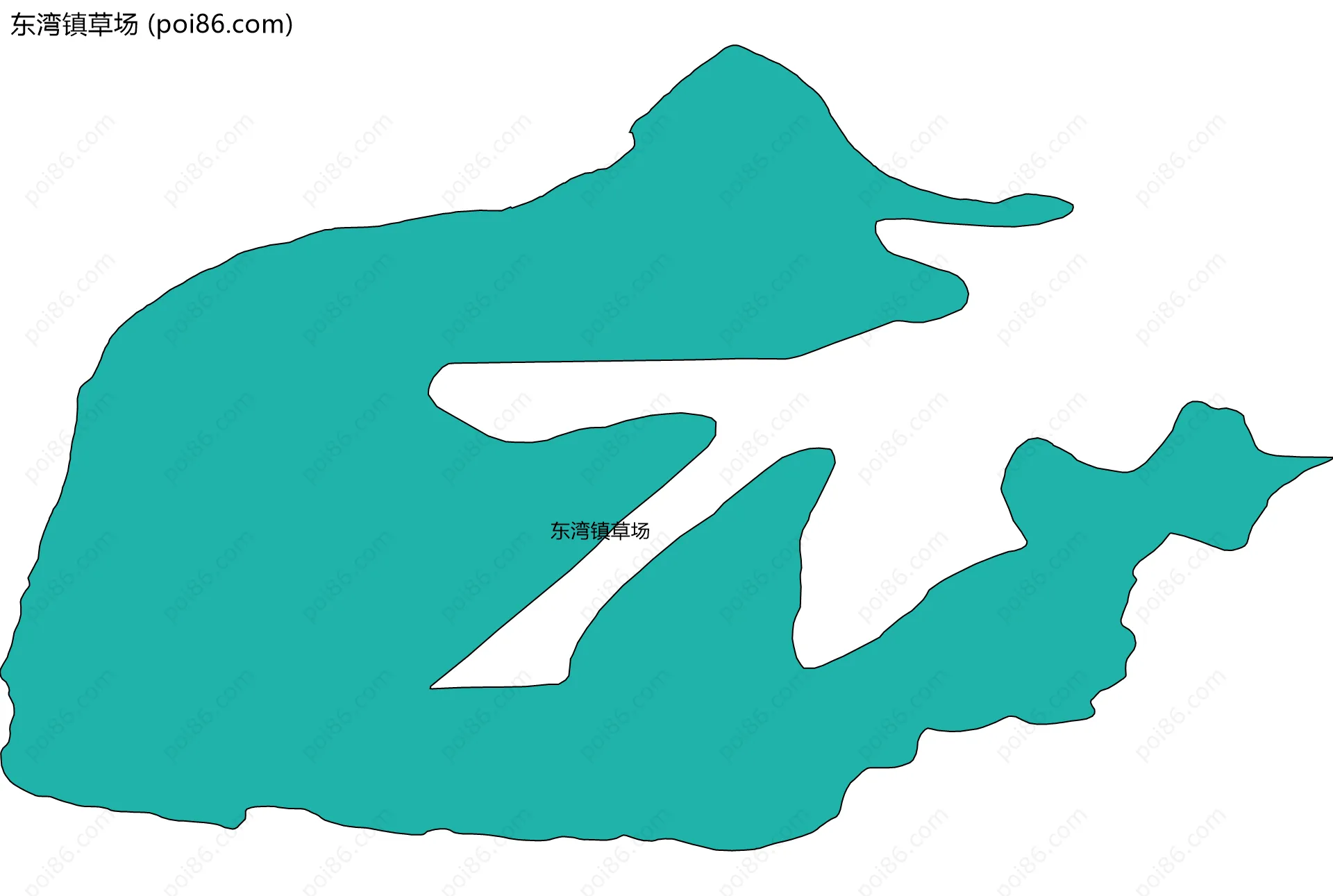 东湾镇草场边界地图