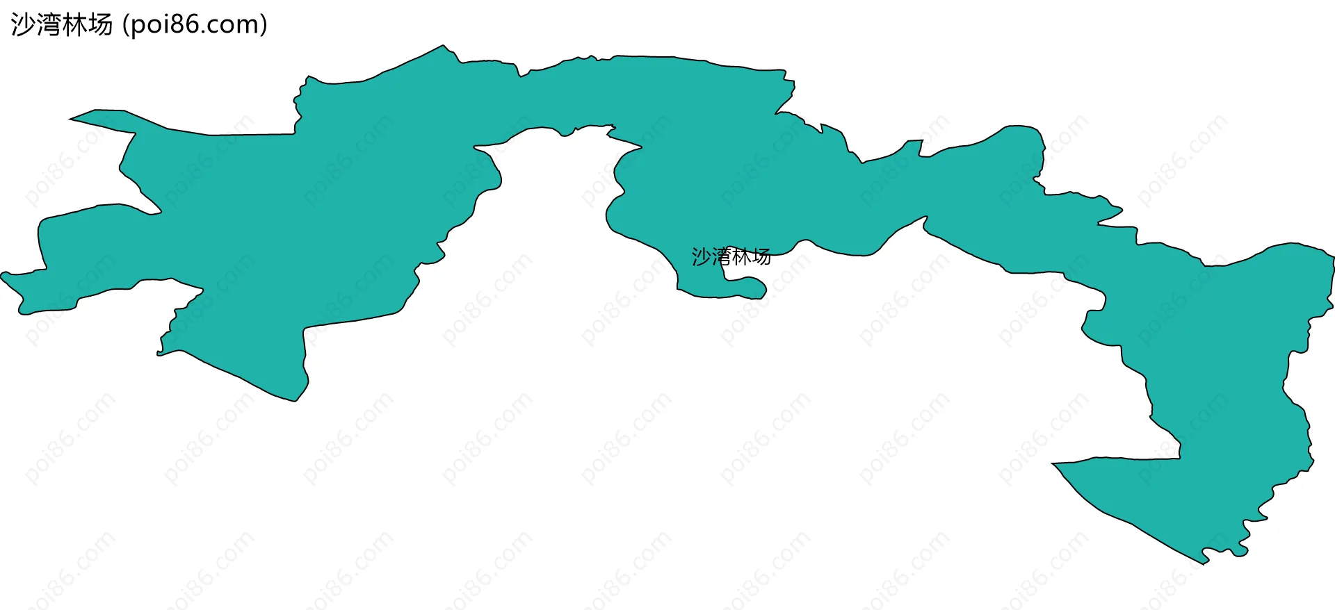 沙湾林场边界地图