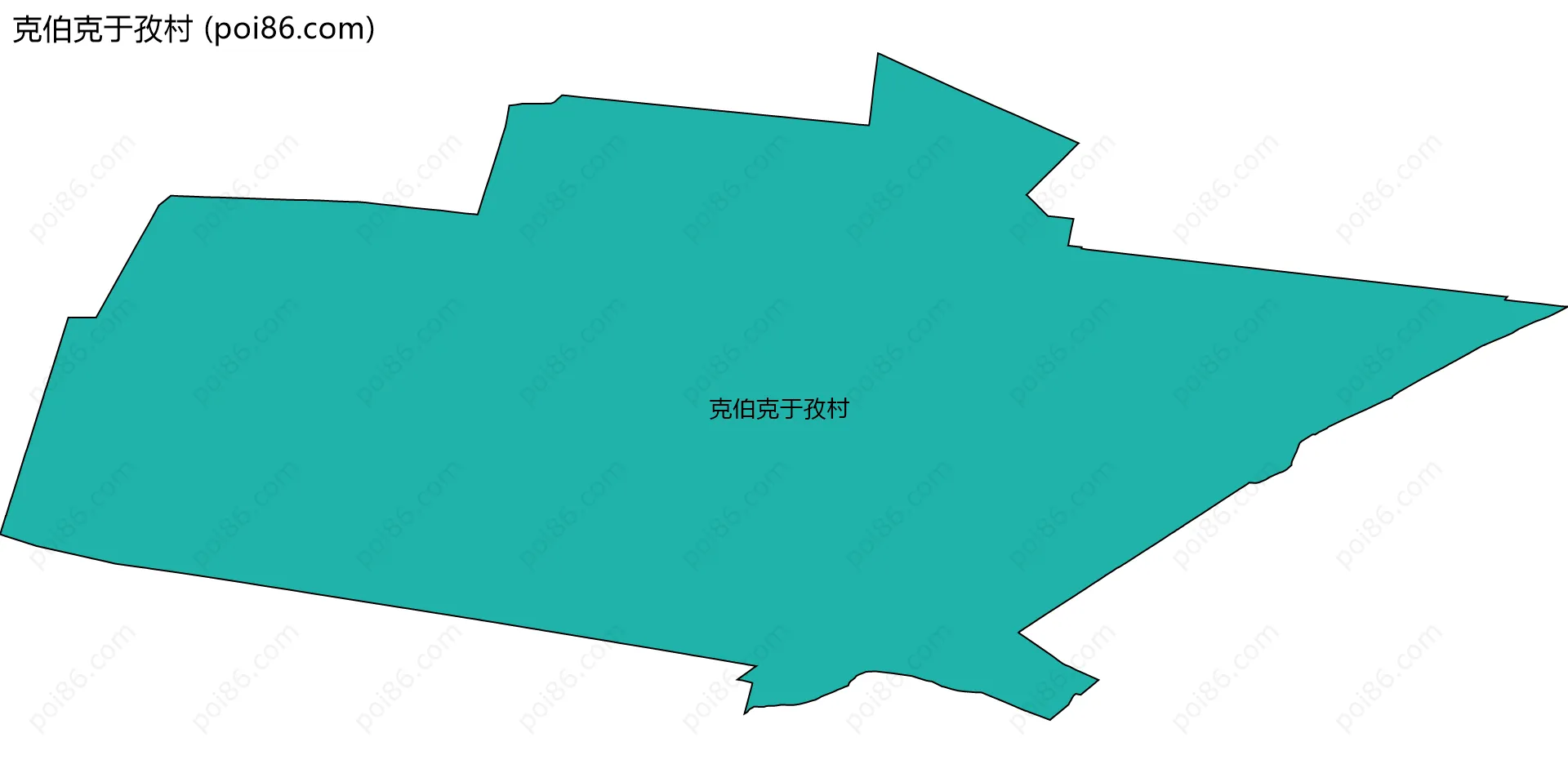 克伯克于孜村边界地图