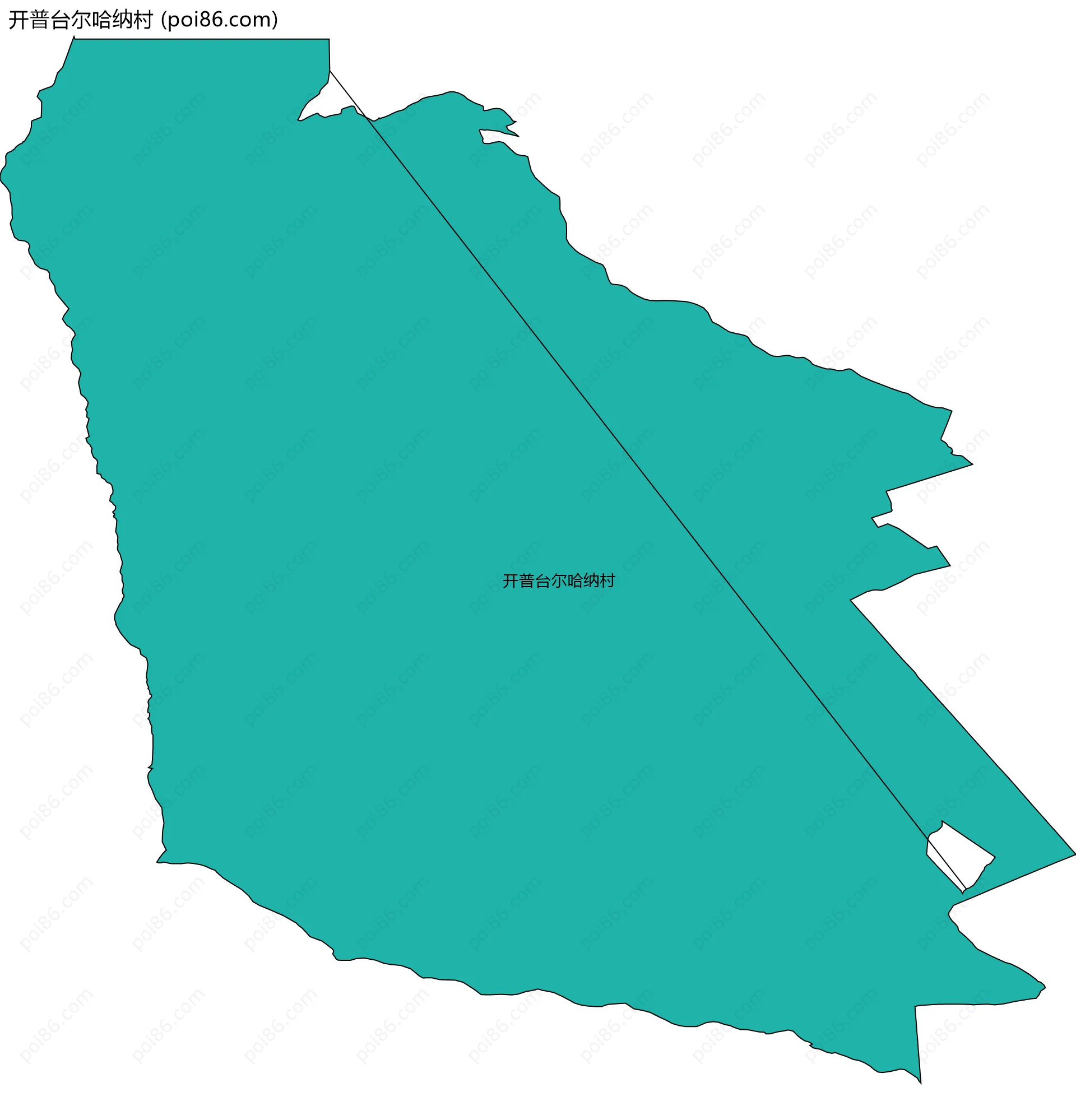 开普台尔哈纳村边界地图