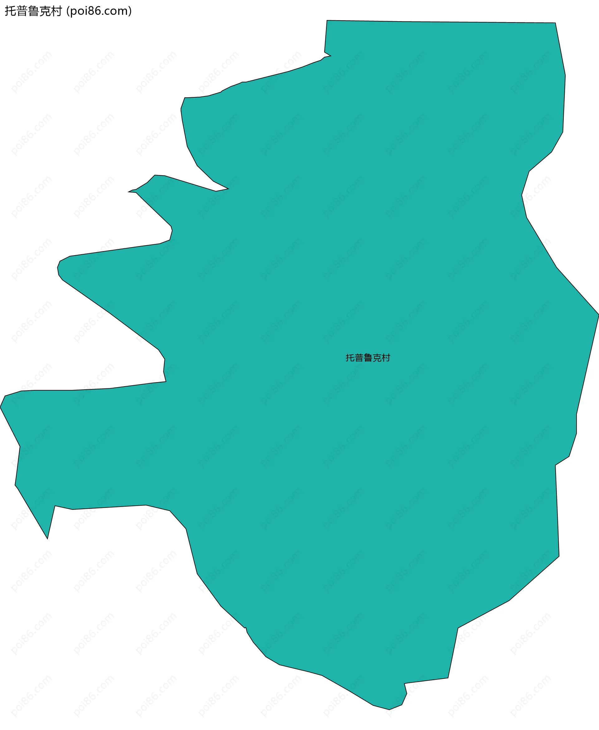 托普鲁克村边界地图