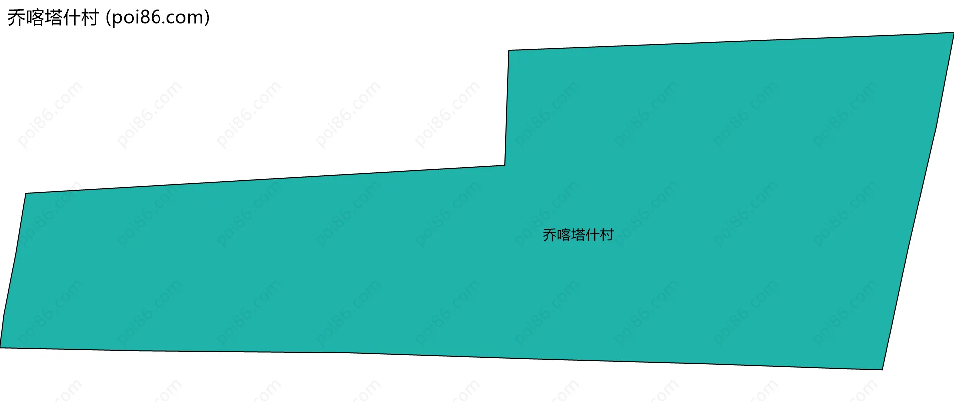 乔喀塔什村边界地图