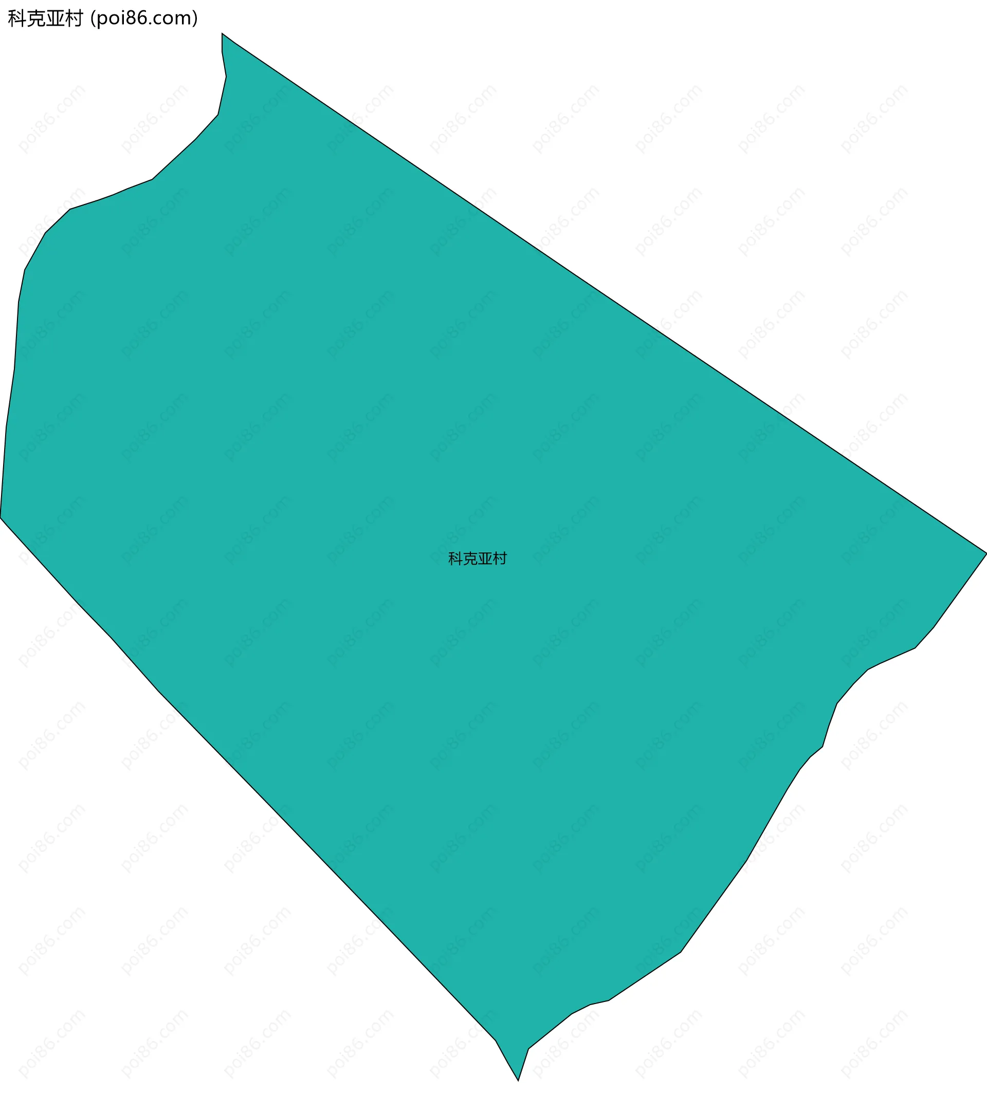 科克亚村边界地图