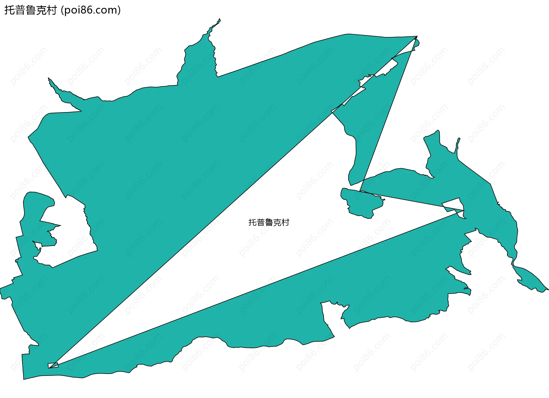 托普鲁克村边界地图