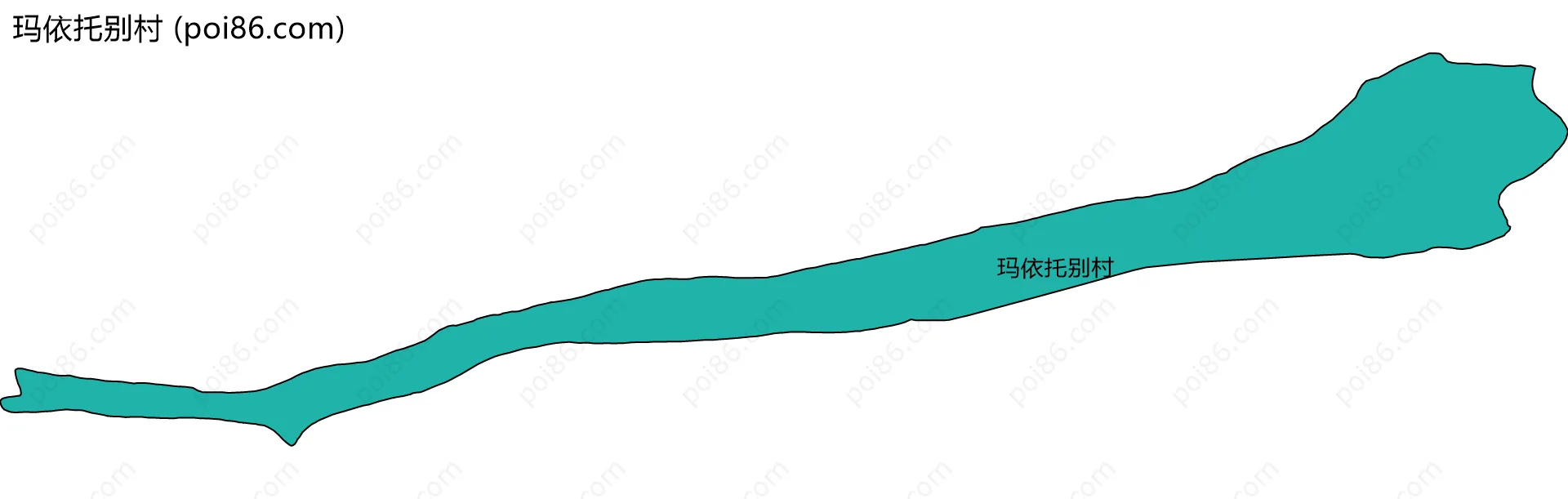 玛依托别村边界地图