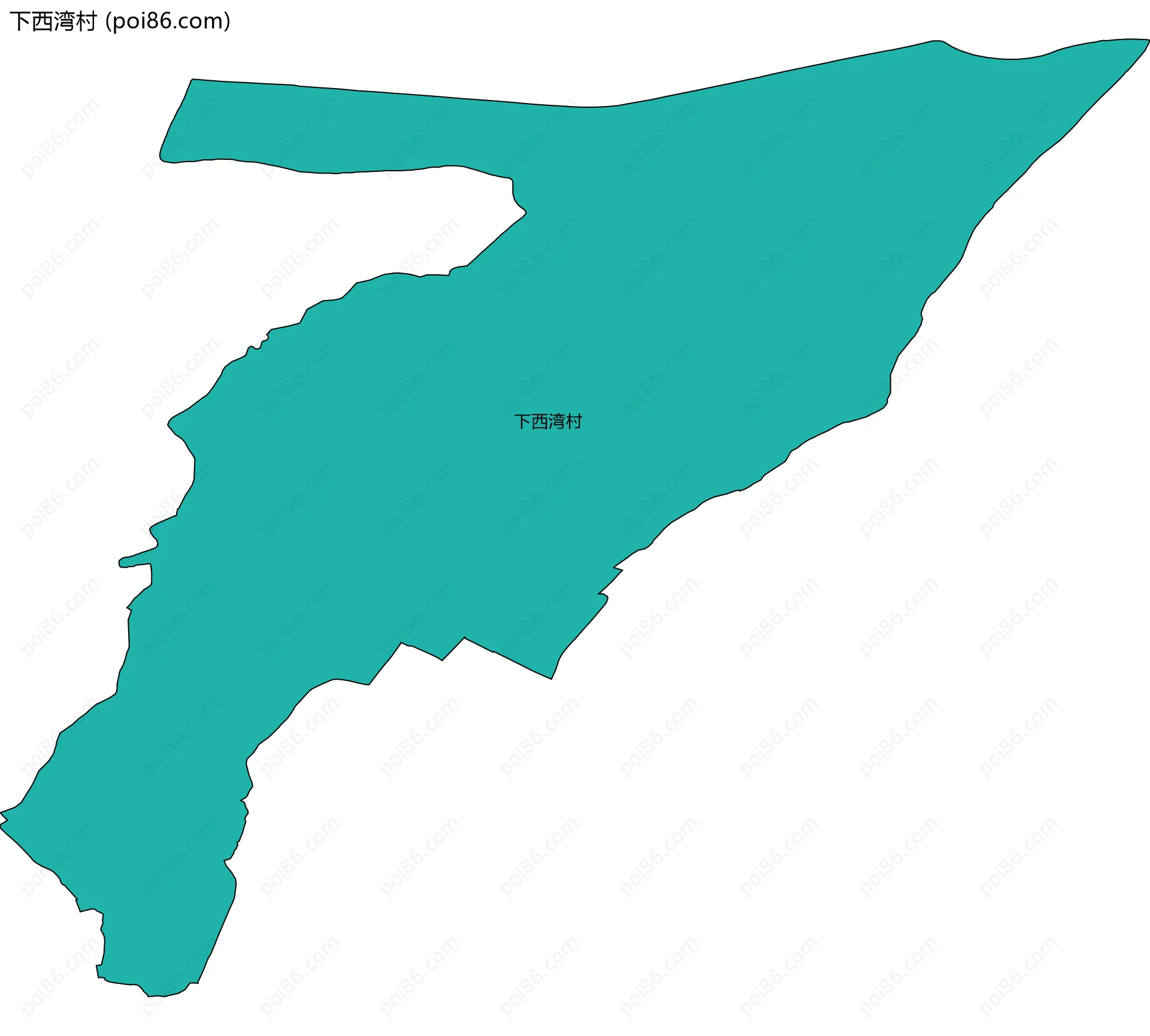 下西湾村边界地图