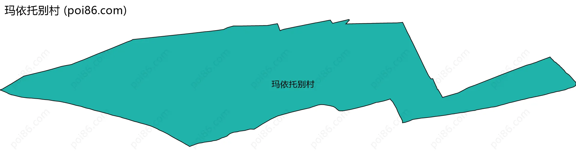 玛依托别村边界地图