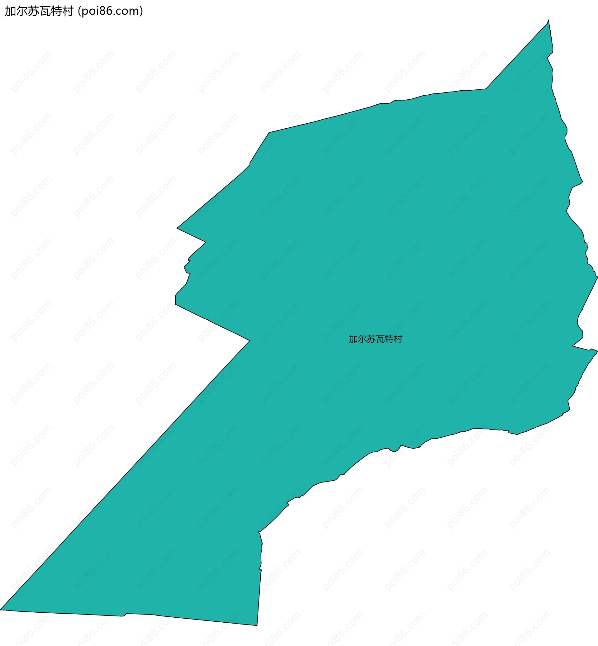 加尔苏瓦特村边界地图