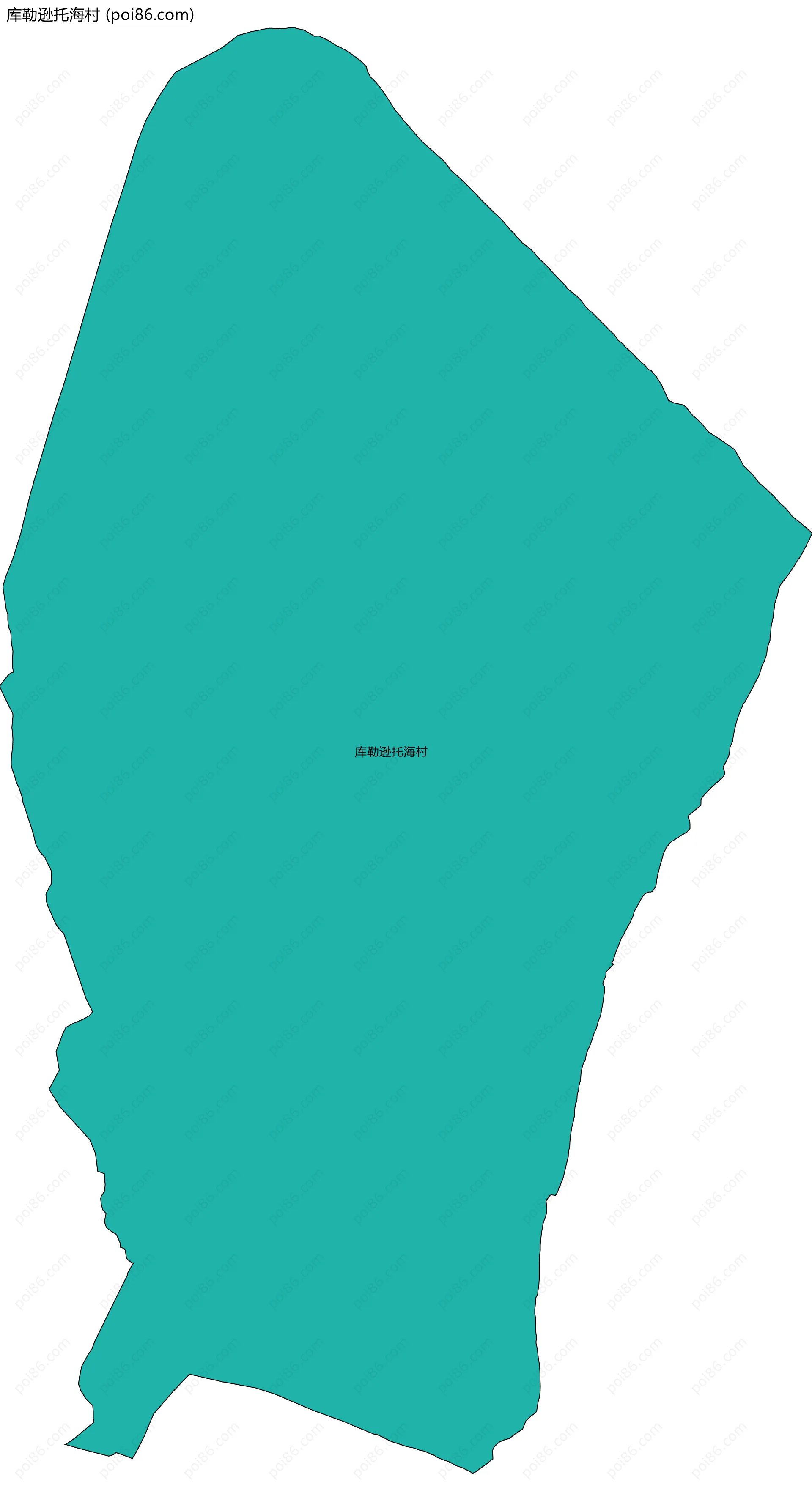 库勒逊托海村边界地图