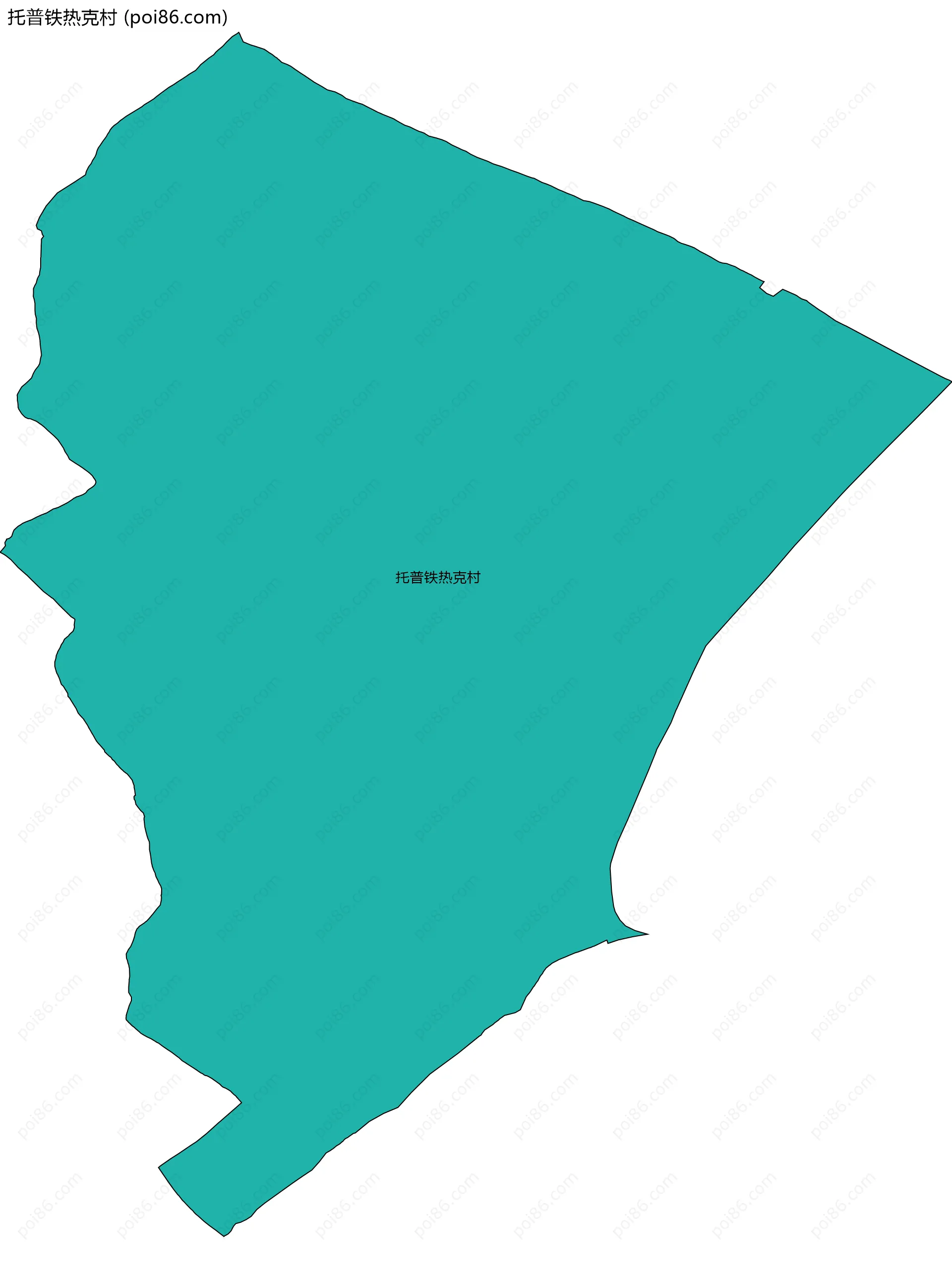 托普铁热克村边界地图