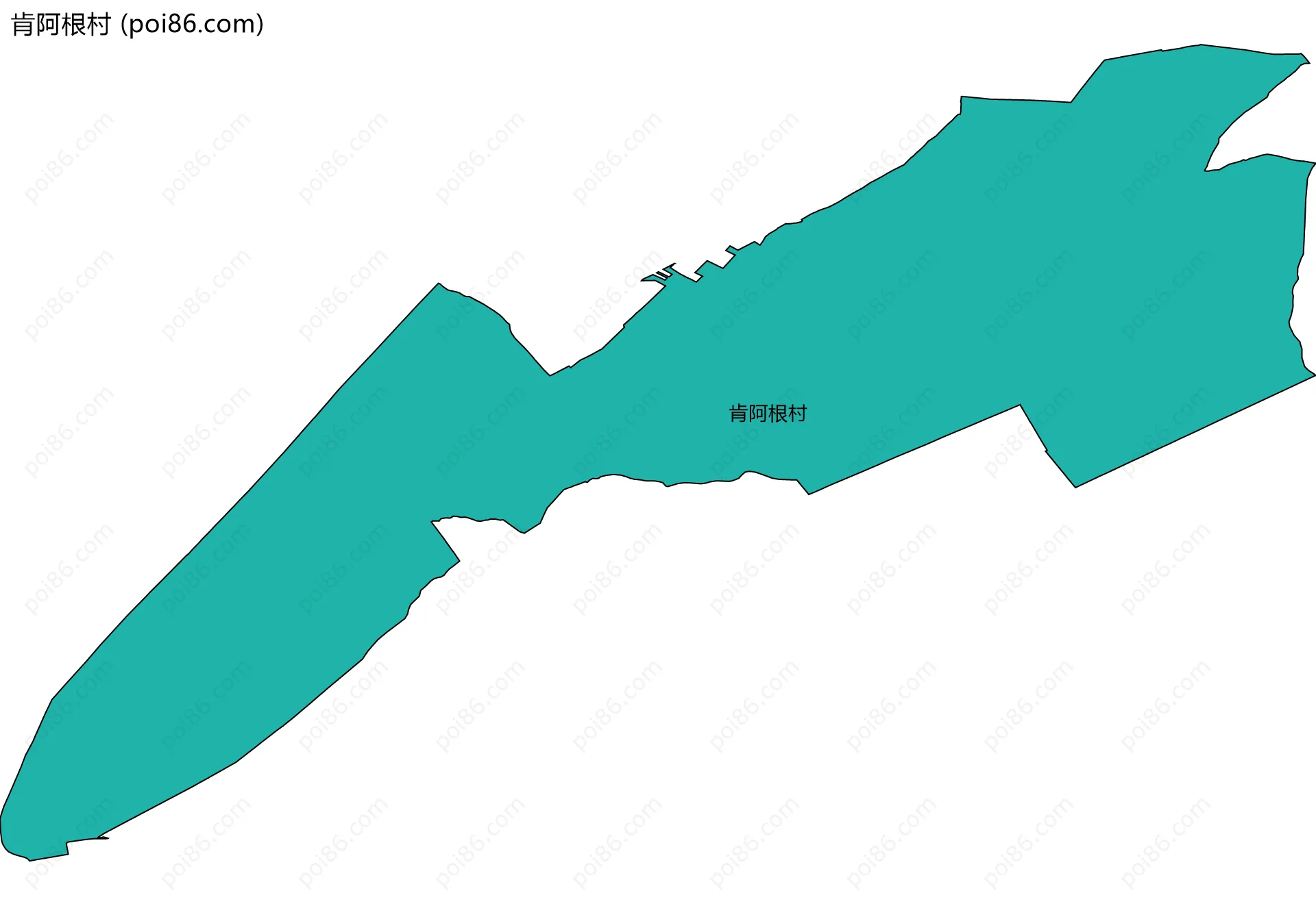 肯阿根村边界地图