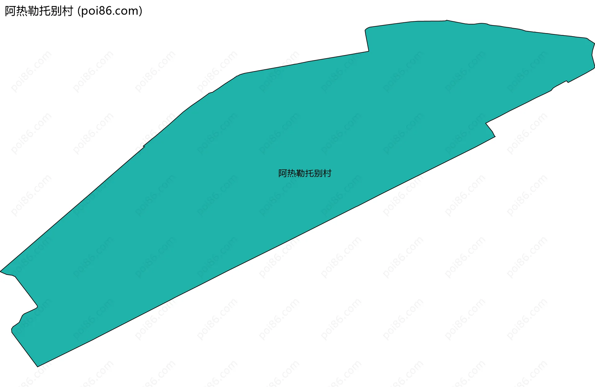 阿热勒托别村边界地图