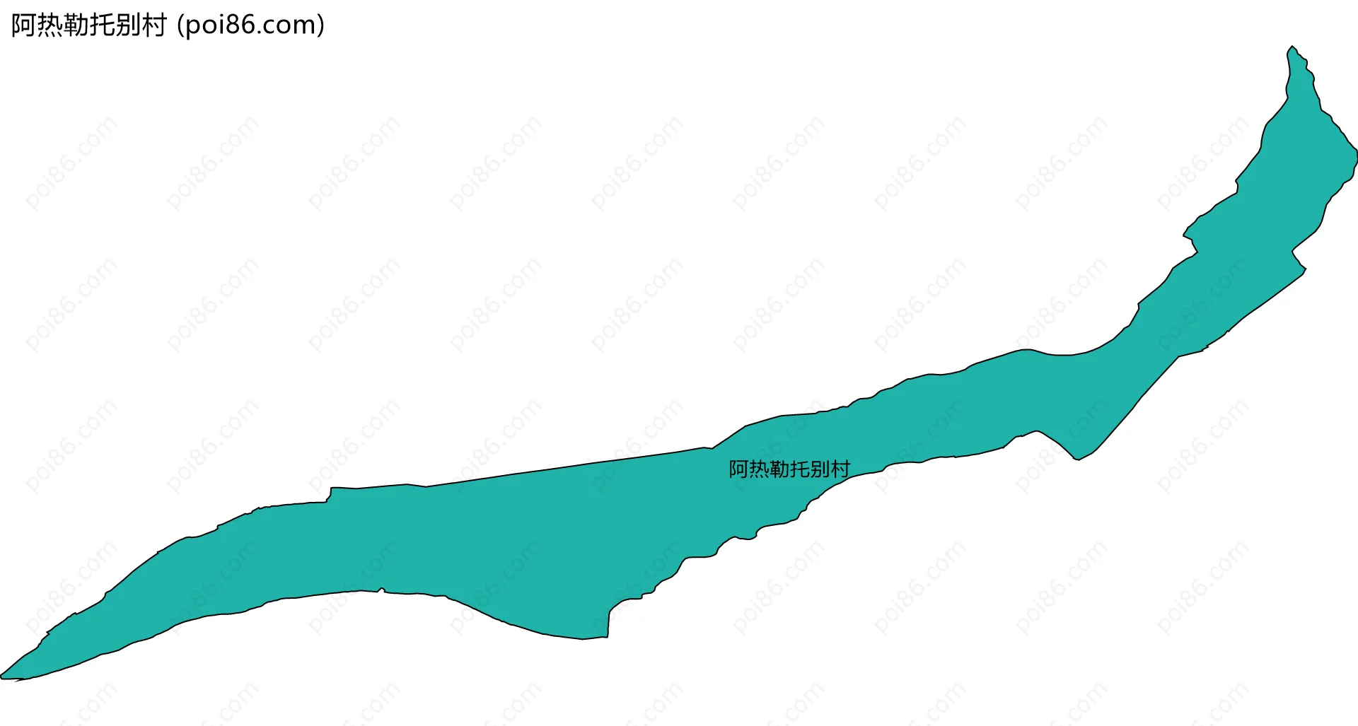 阿热勒托别村边界地图
