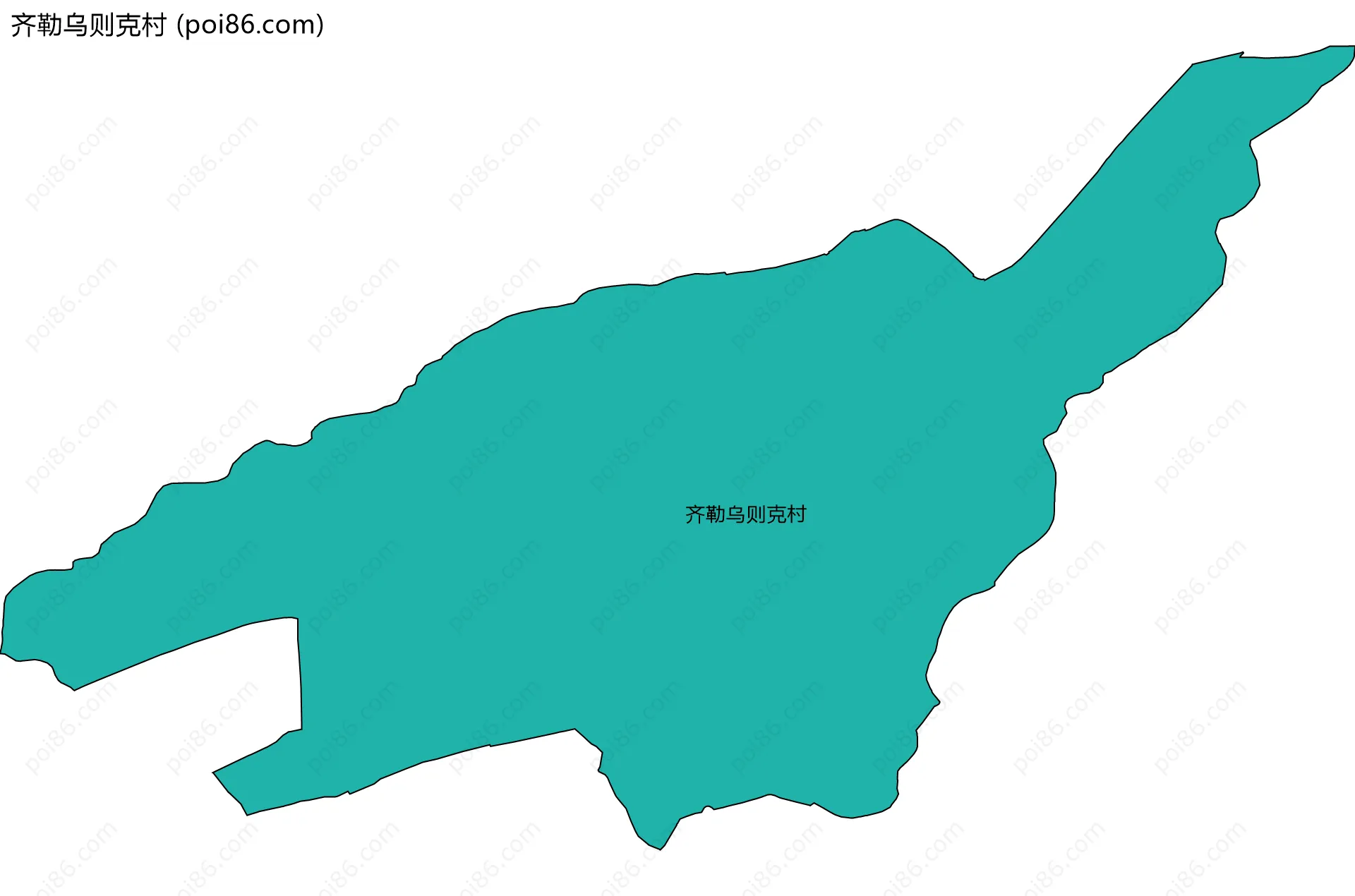 齐勒乌则克村边界地图