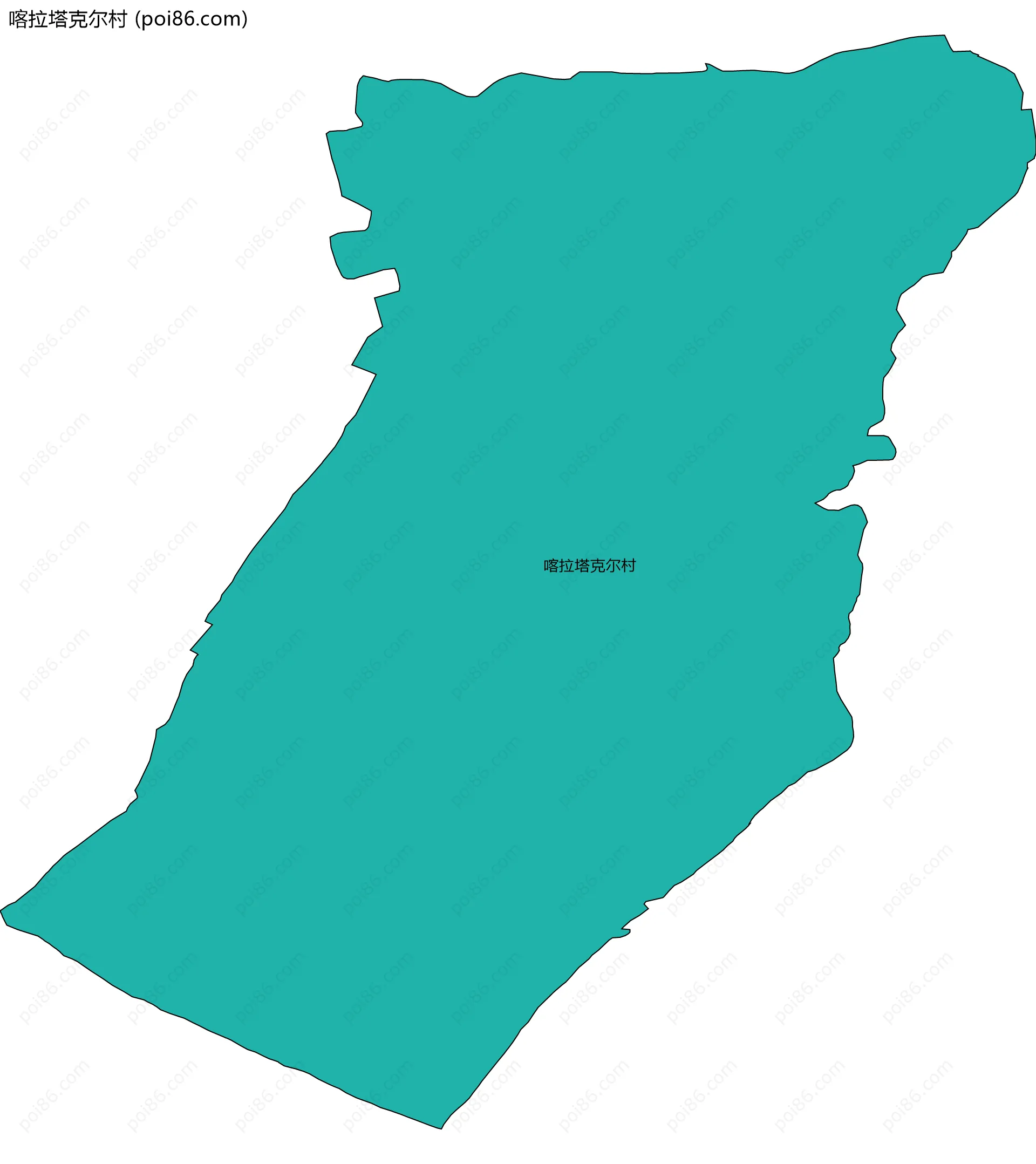 喀拉塔克尔村边界地图