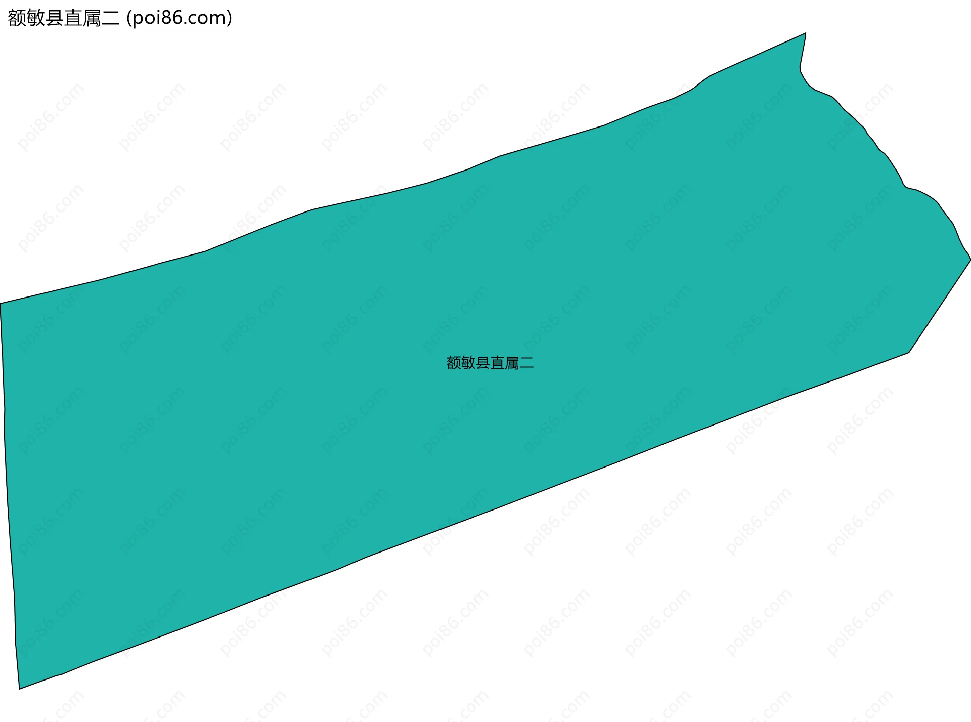 额敏县直属二边界地图