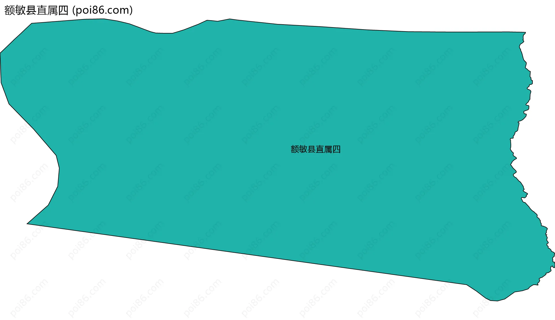 额敏县直属四边界地图