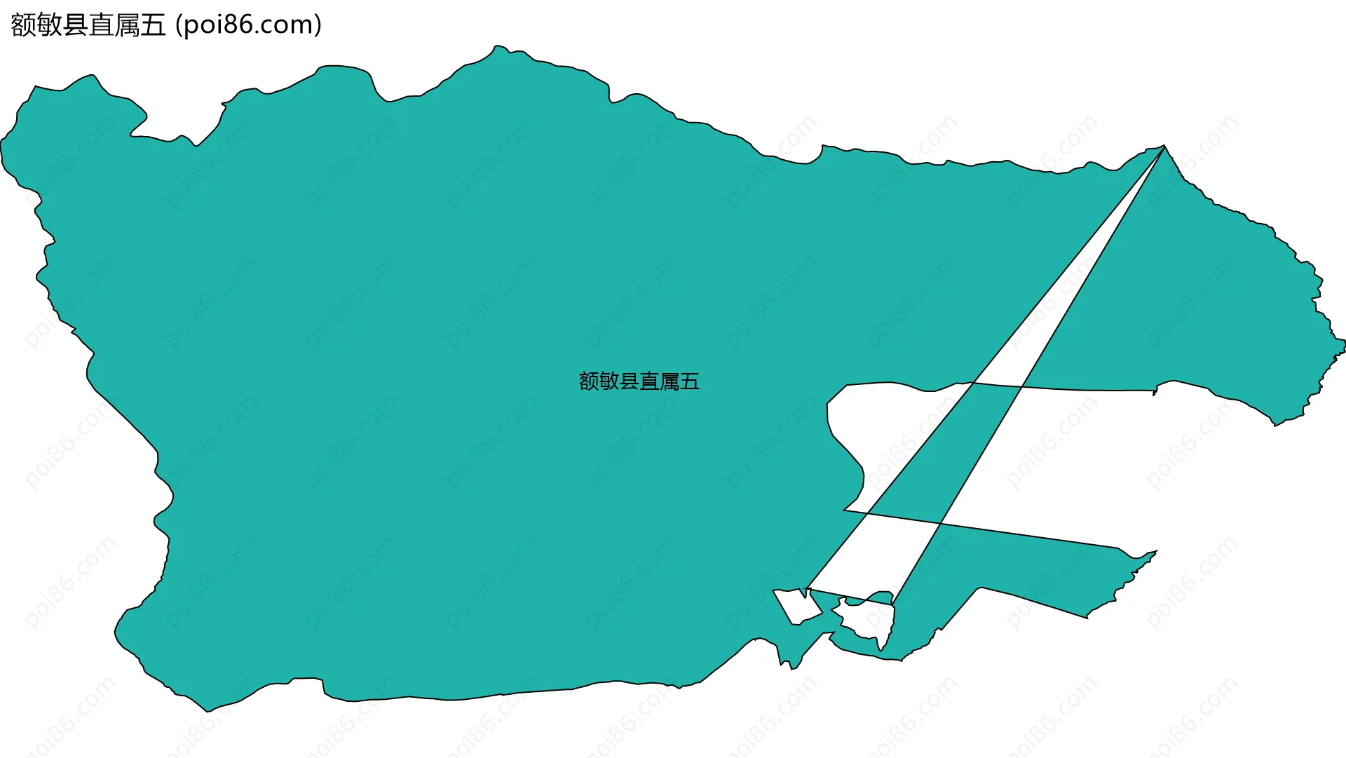 额敏县直属五边界地图
