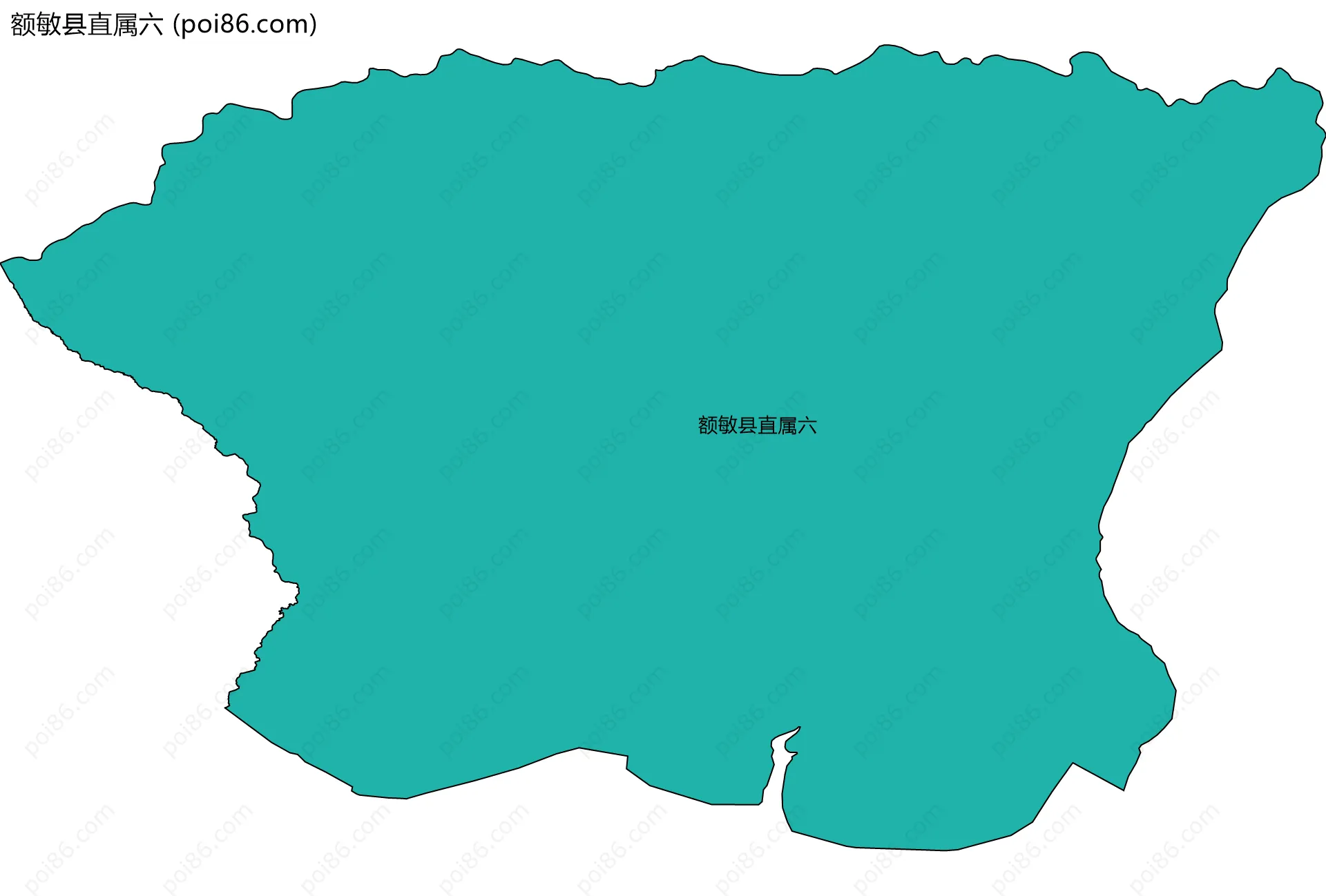 额敏县直属六边界地图