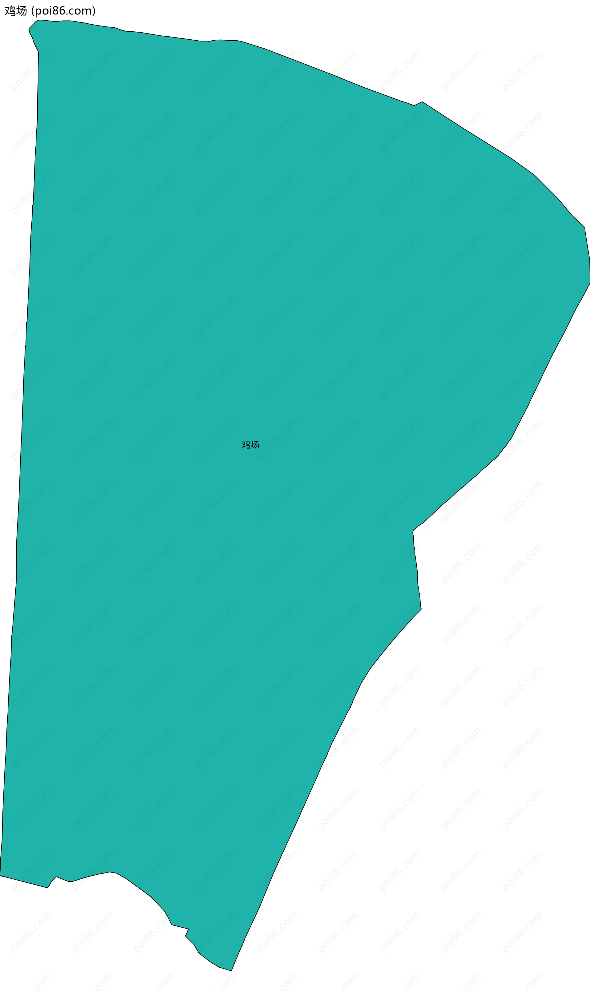 鸡场边界地图