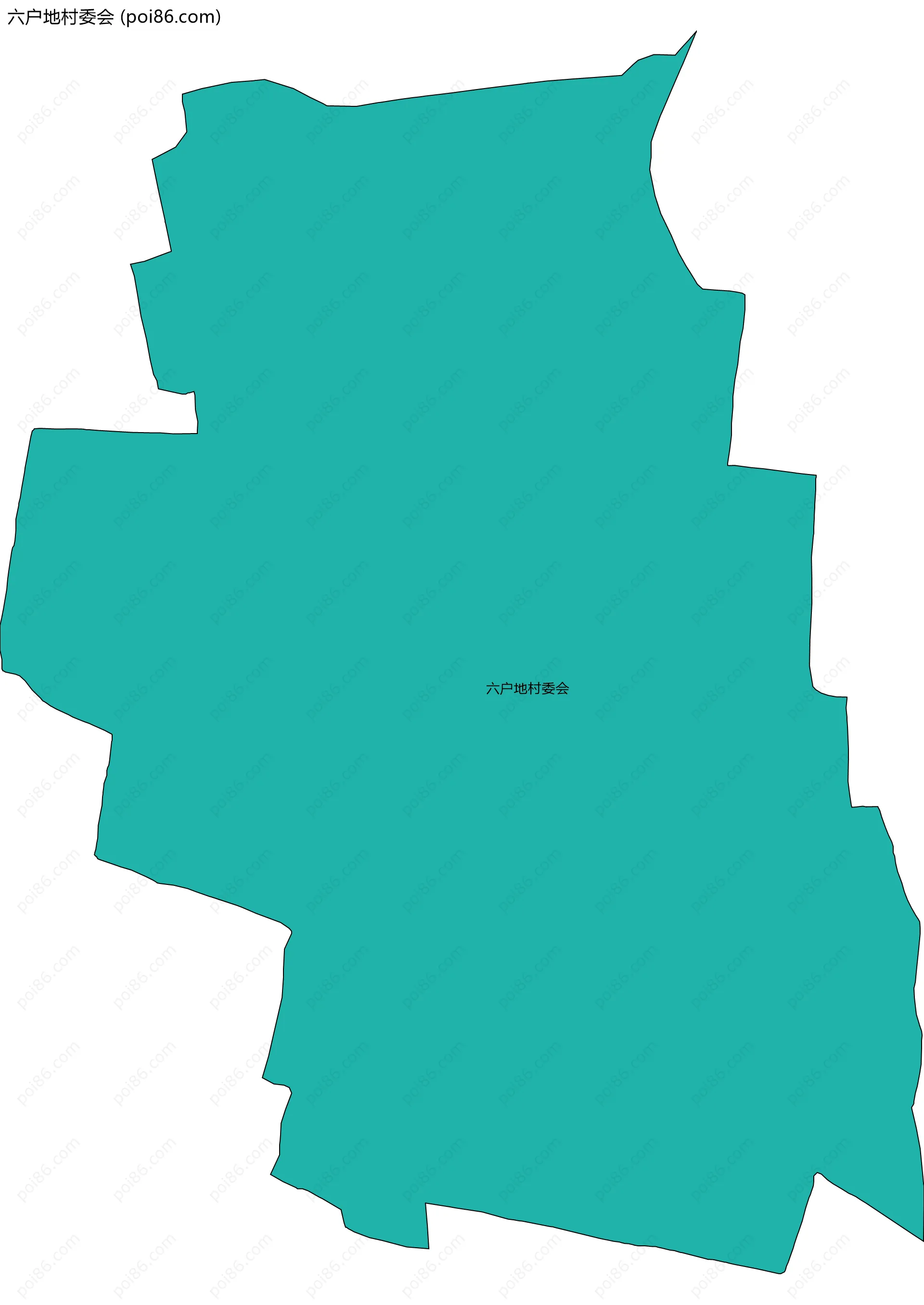 六户地村委会边界地图
