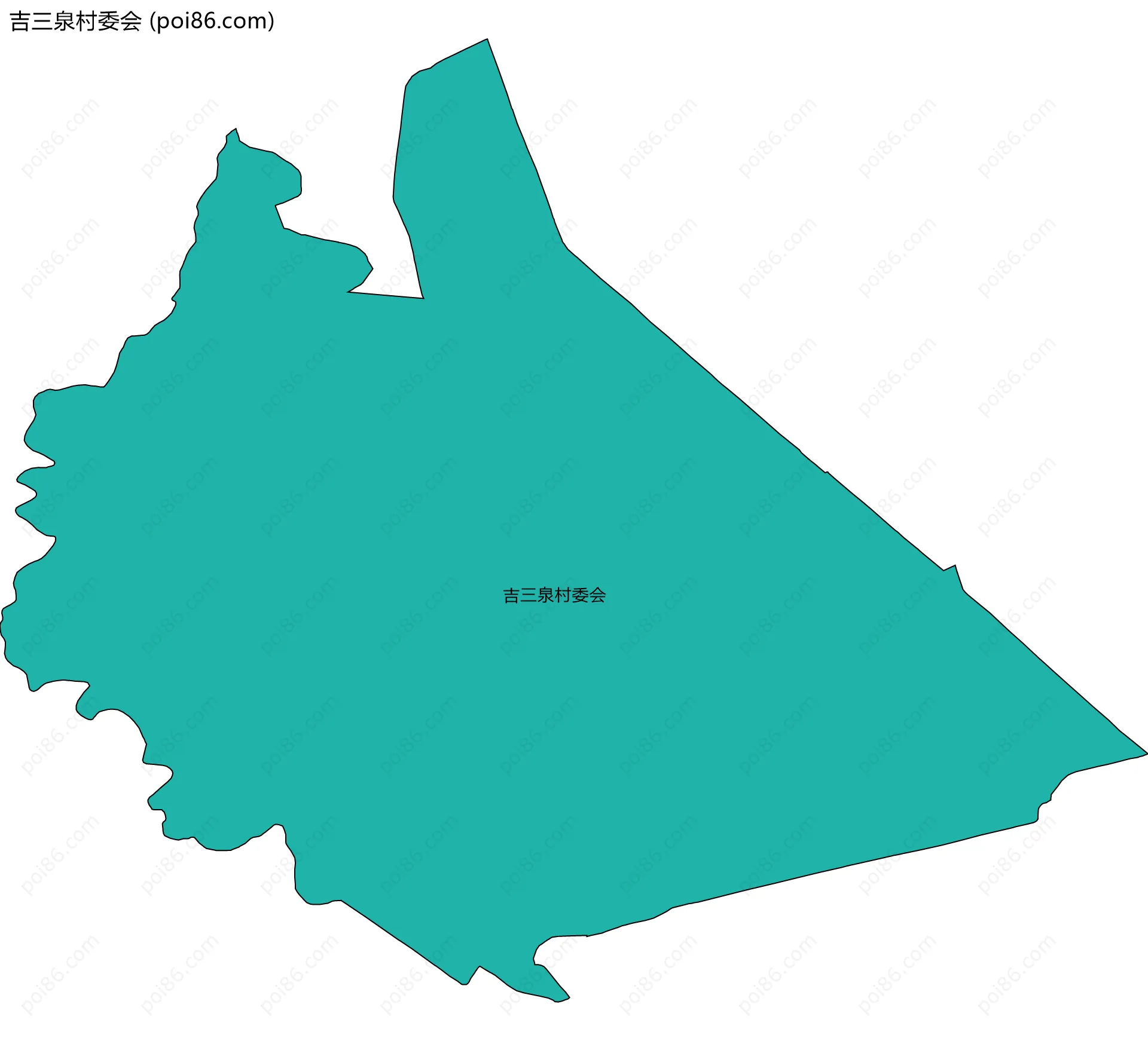 吉三泉村委会边界地图