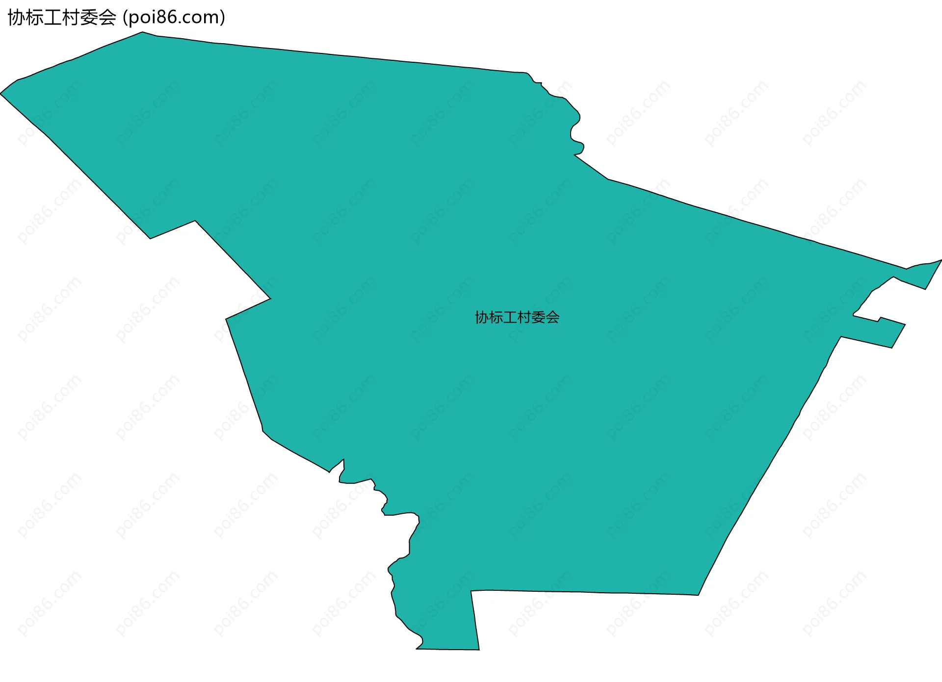 协标工村委会边界地图