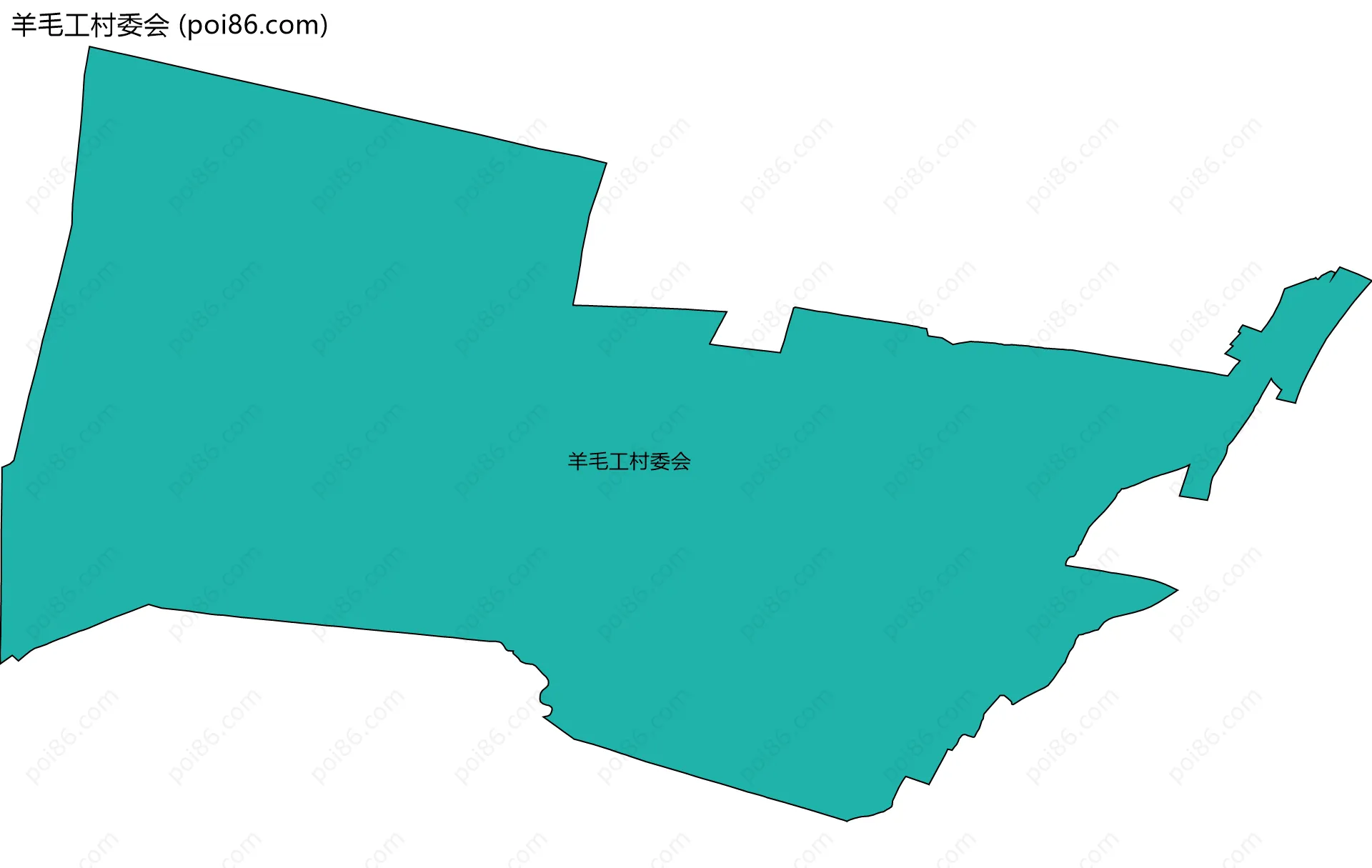羊毛工村委会边界地图