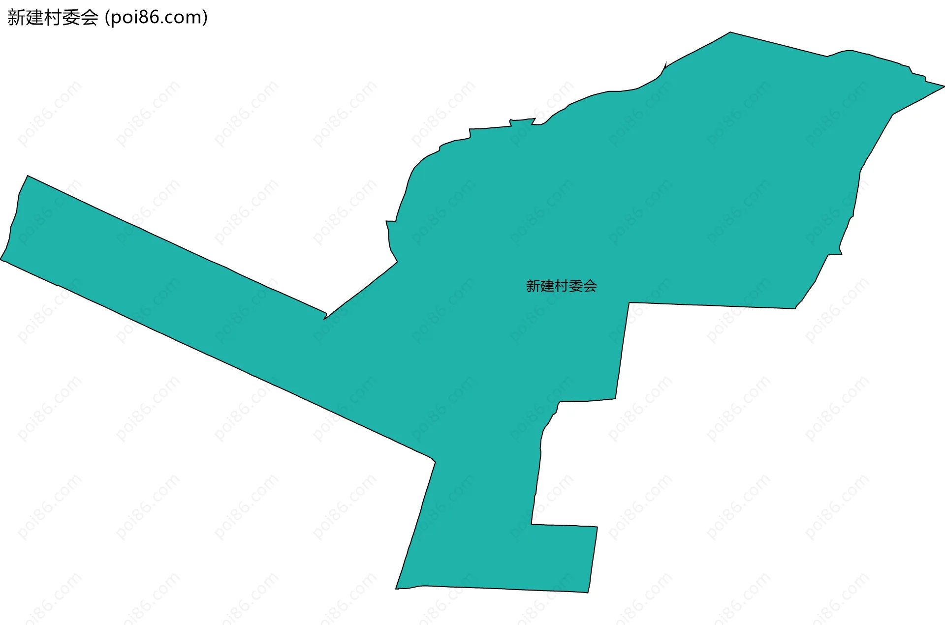 新建村委会边界地图