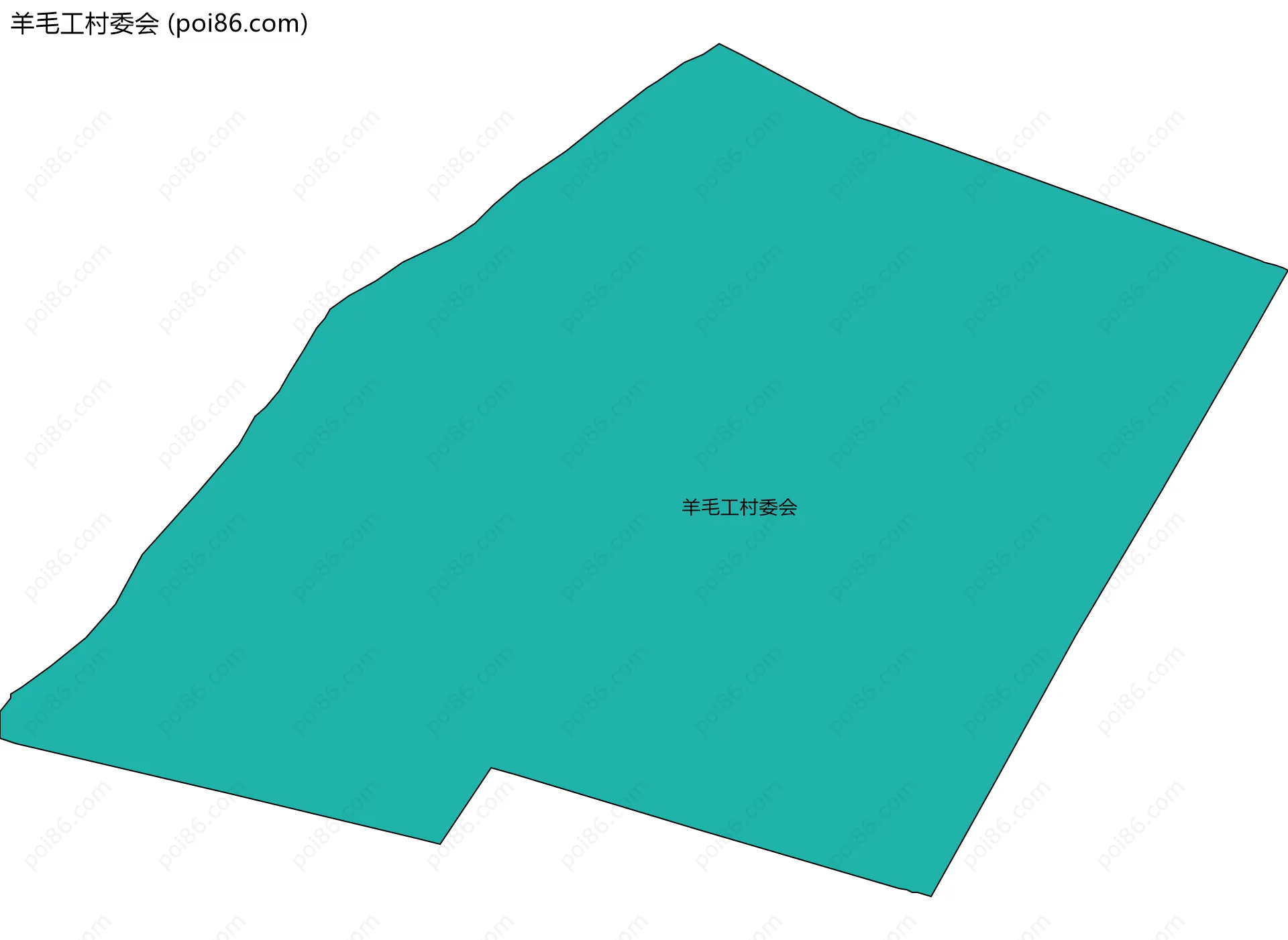 羊毛工村委会边界地图