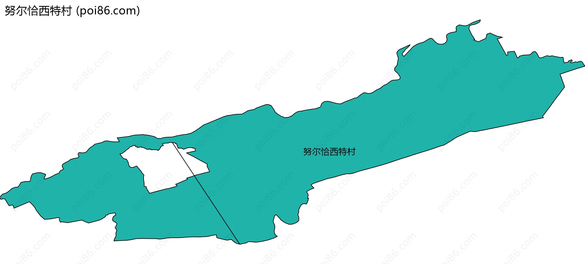 努尔恰西特村边界地图