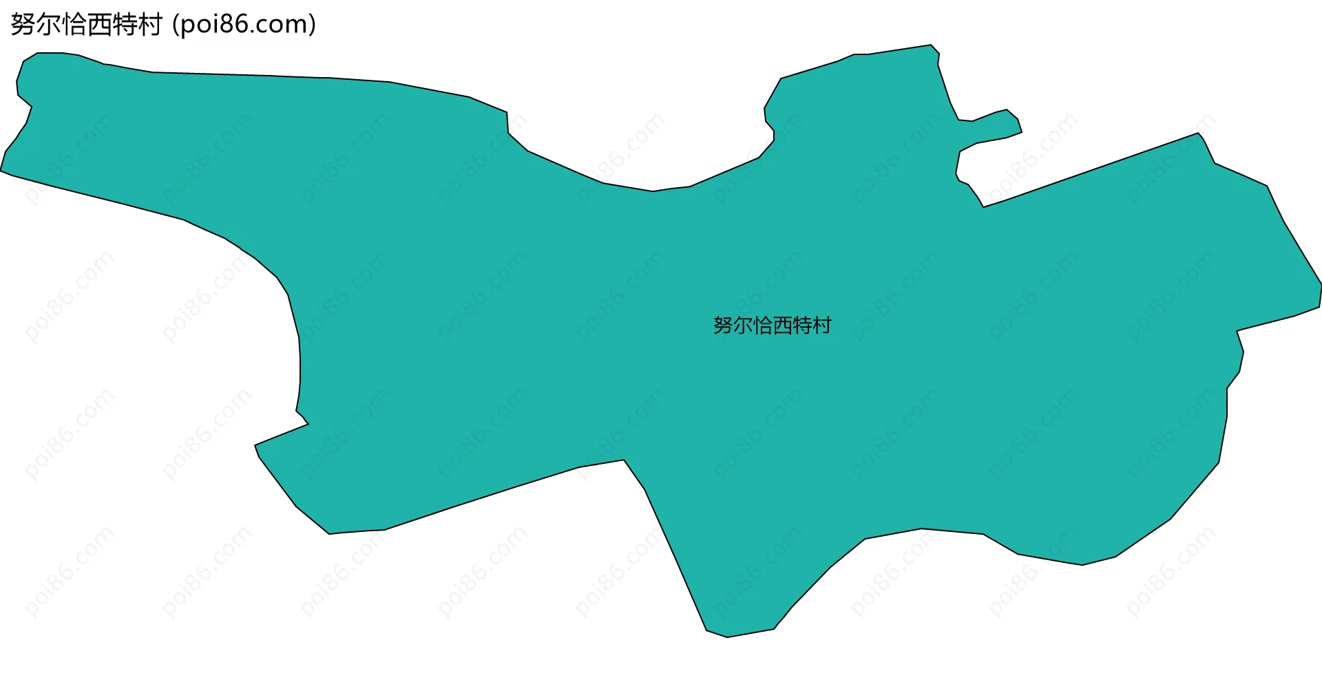 努尔恰西特村边界地图