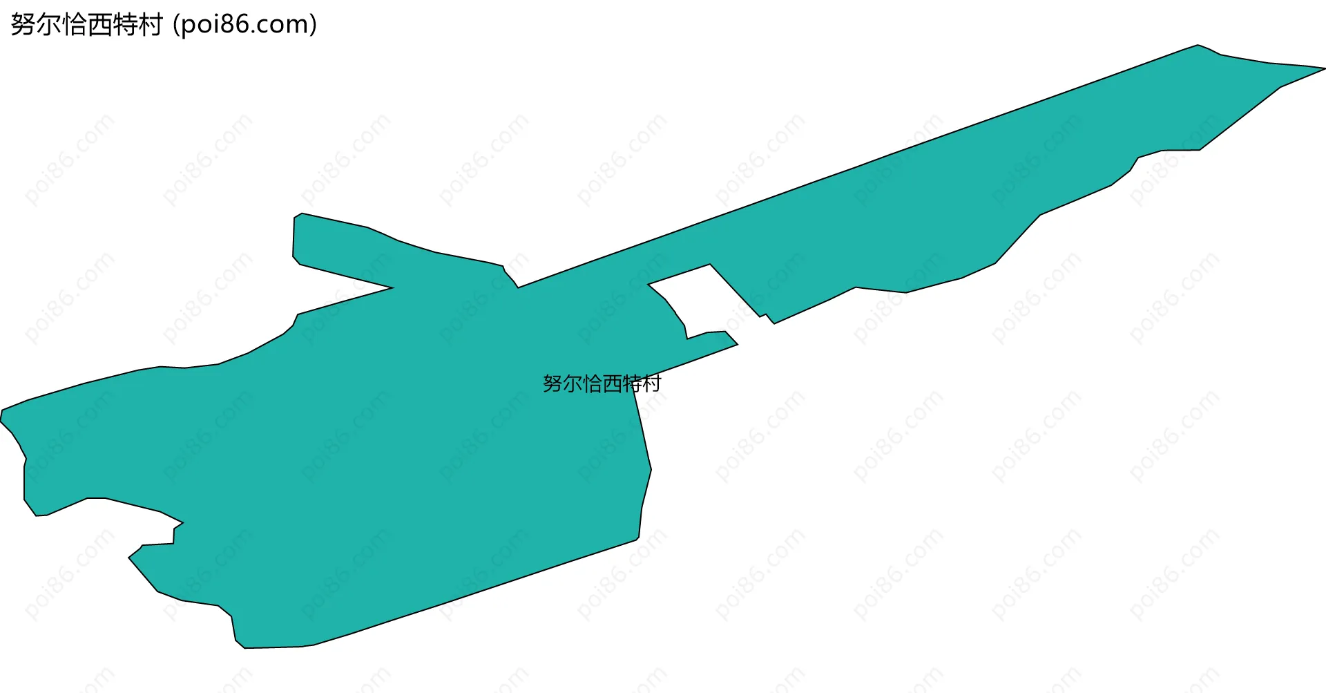 努尔恰西特村边界地图