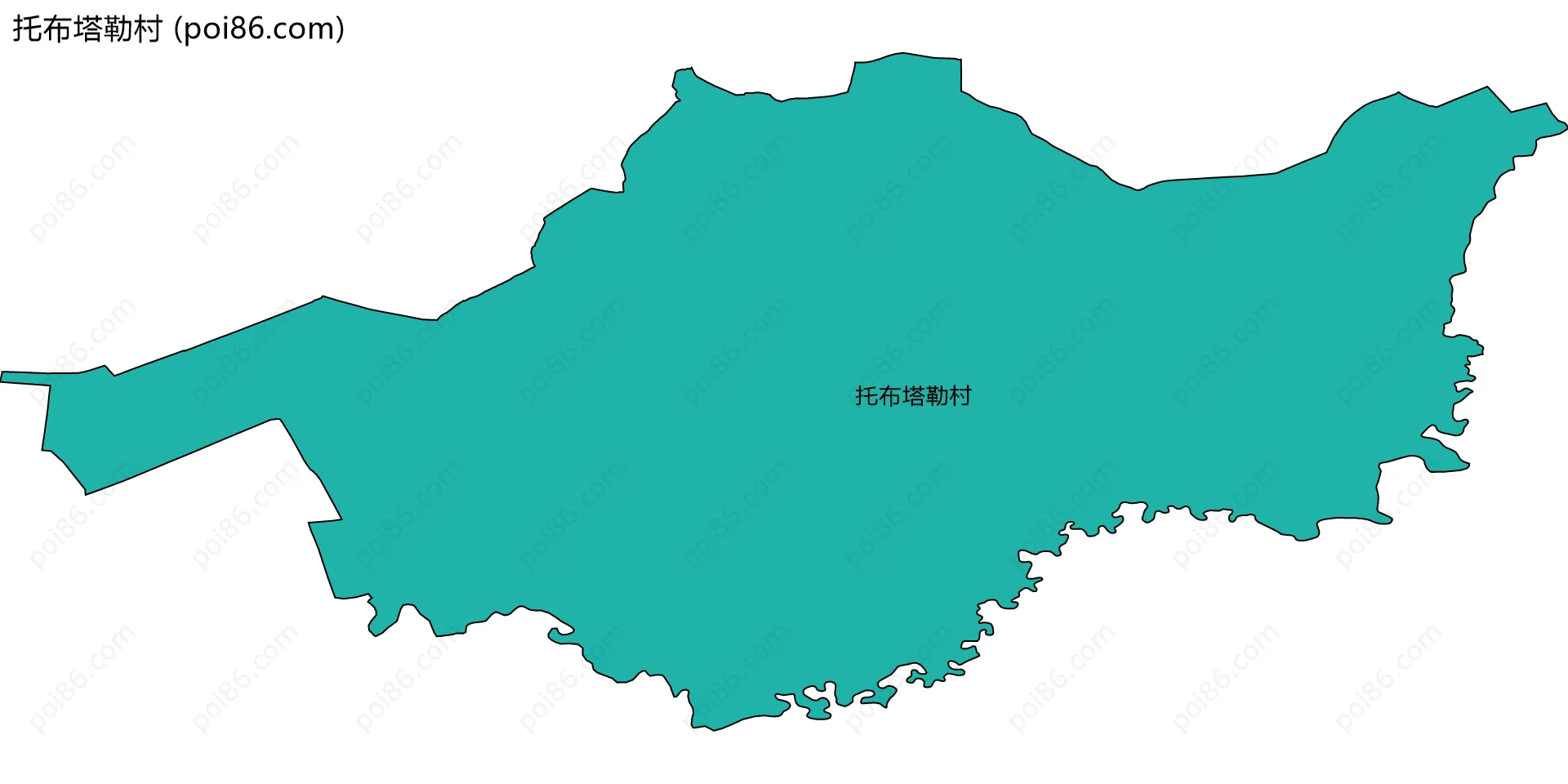 托布塔勒村边界地图
