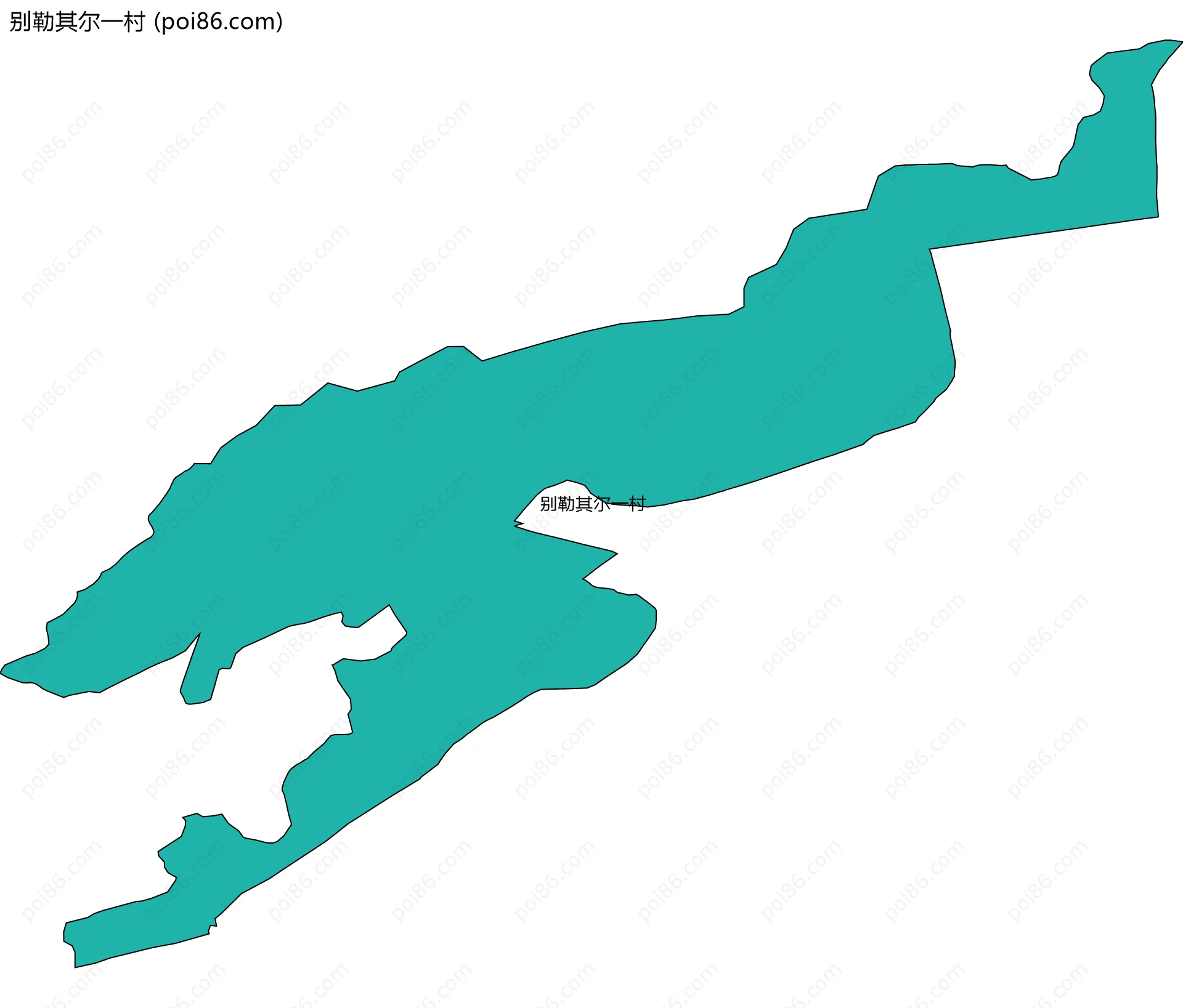 别勒其尔一村边界地图