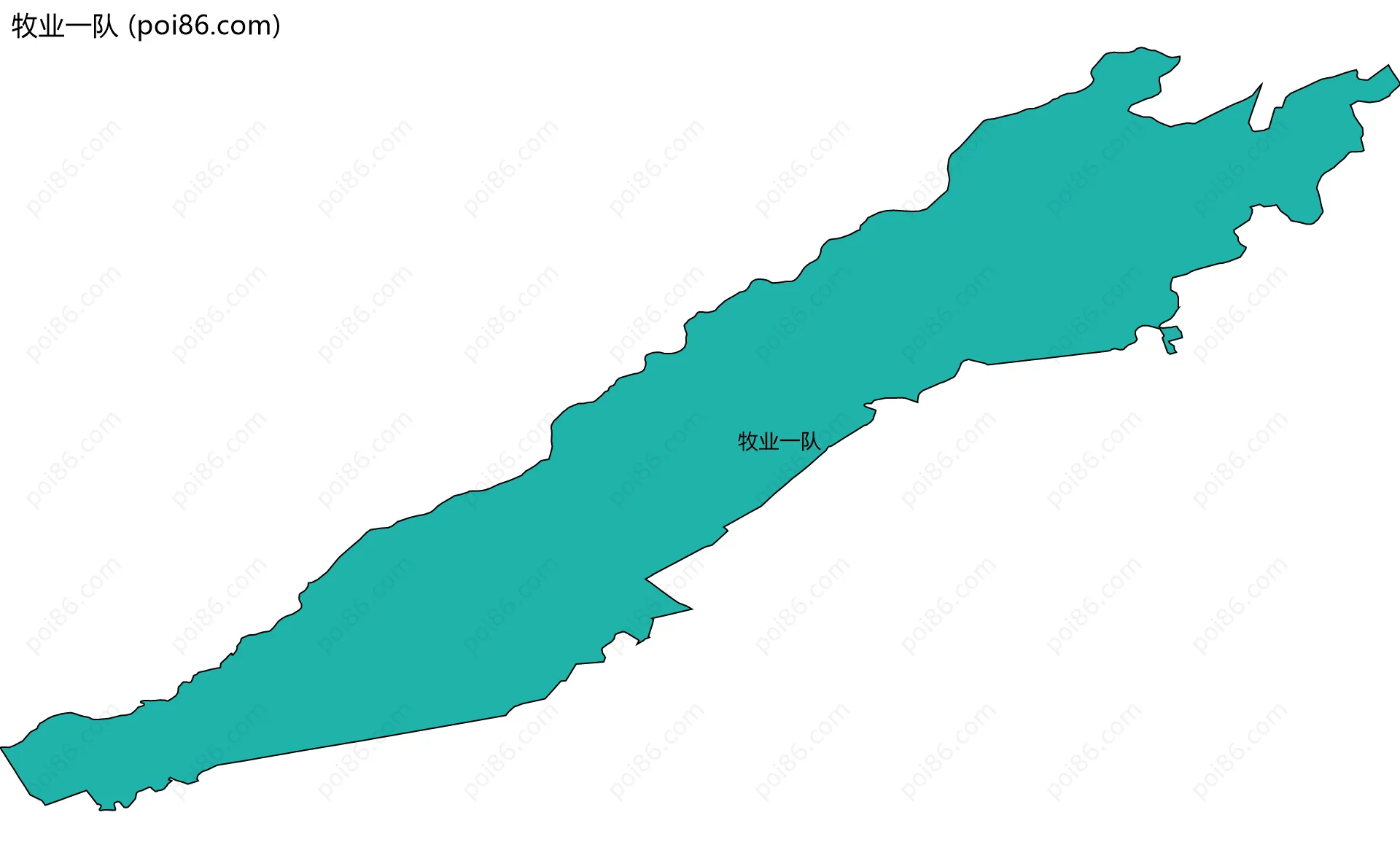 牧业一队边界地图
