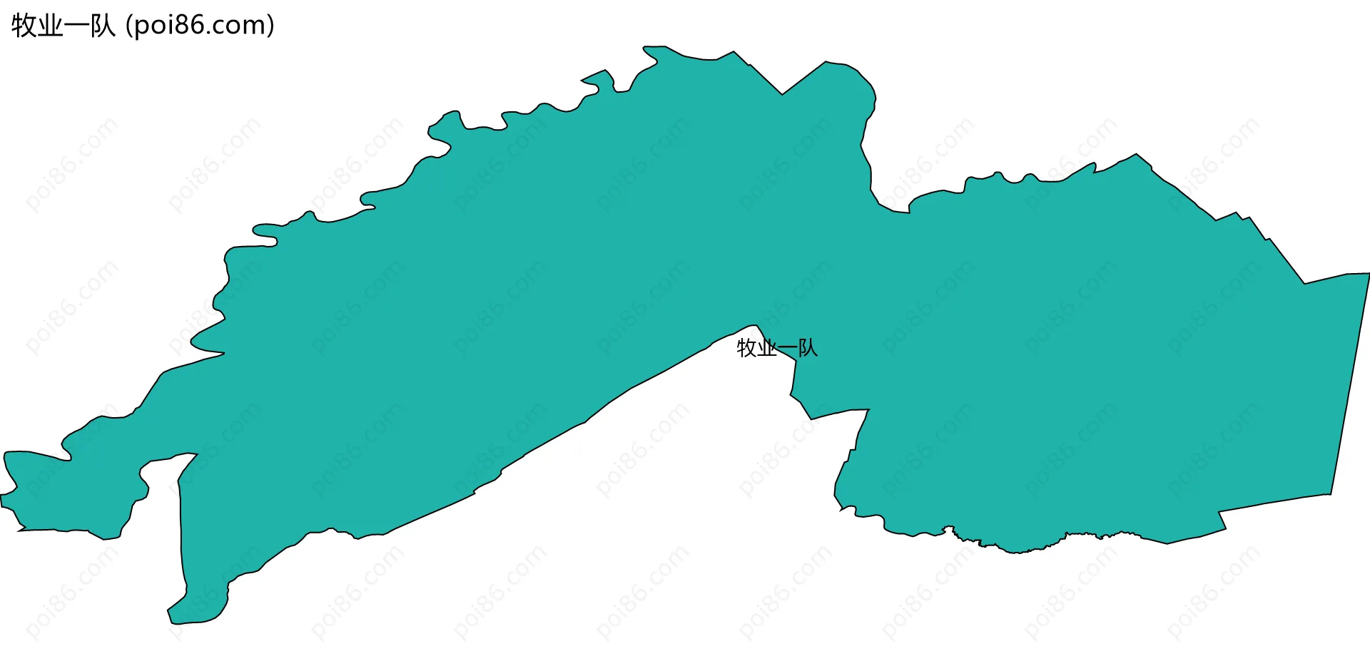 牧业一队边界地图