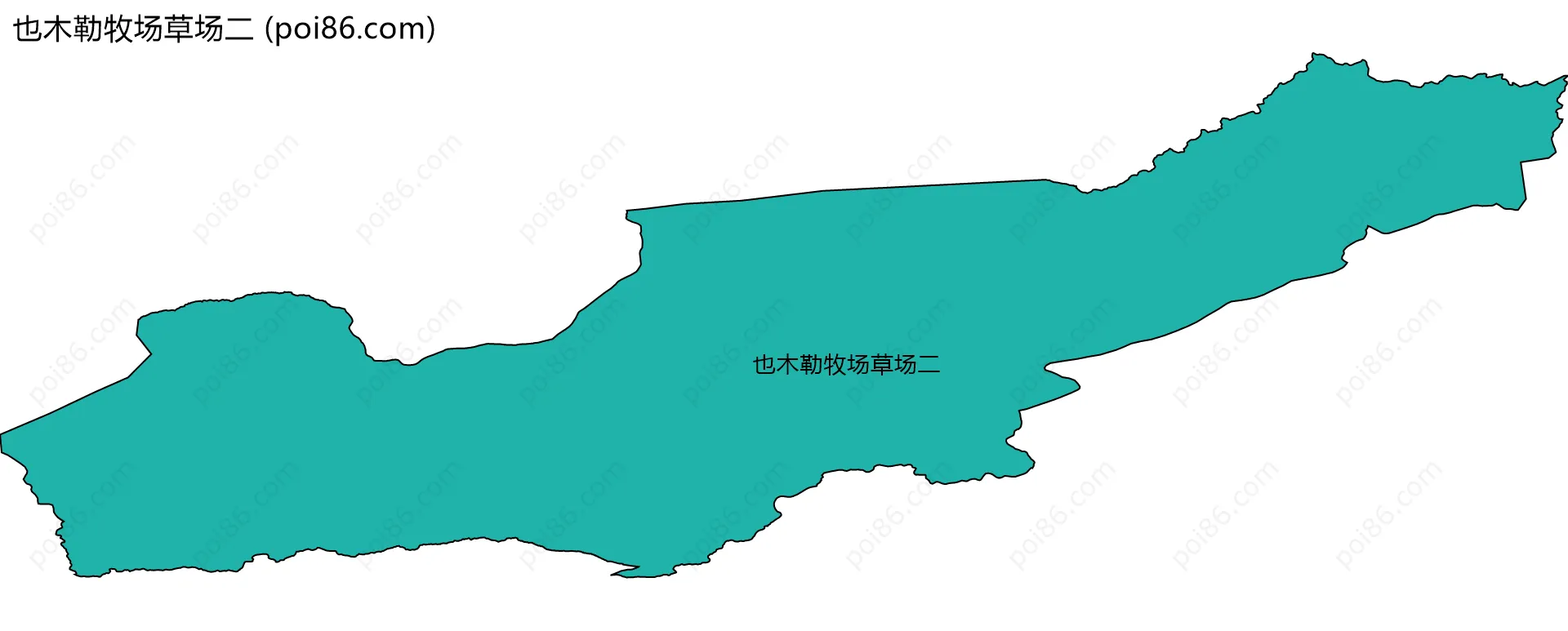 也木勒牧场草场二边界地图