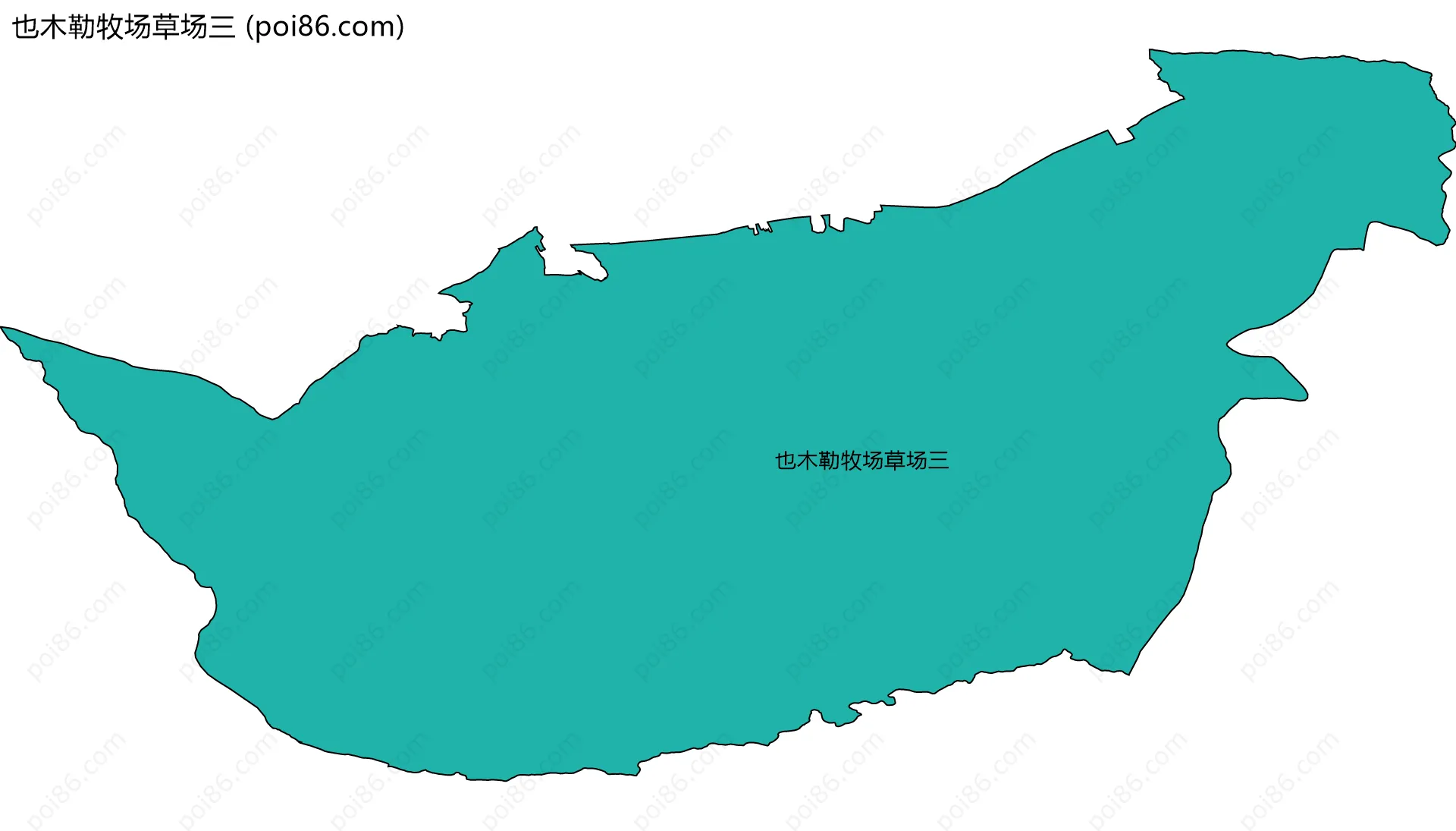 也木勒牧场草场三边界地图