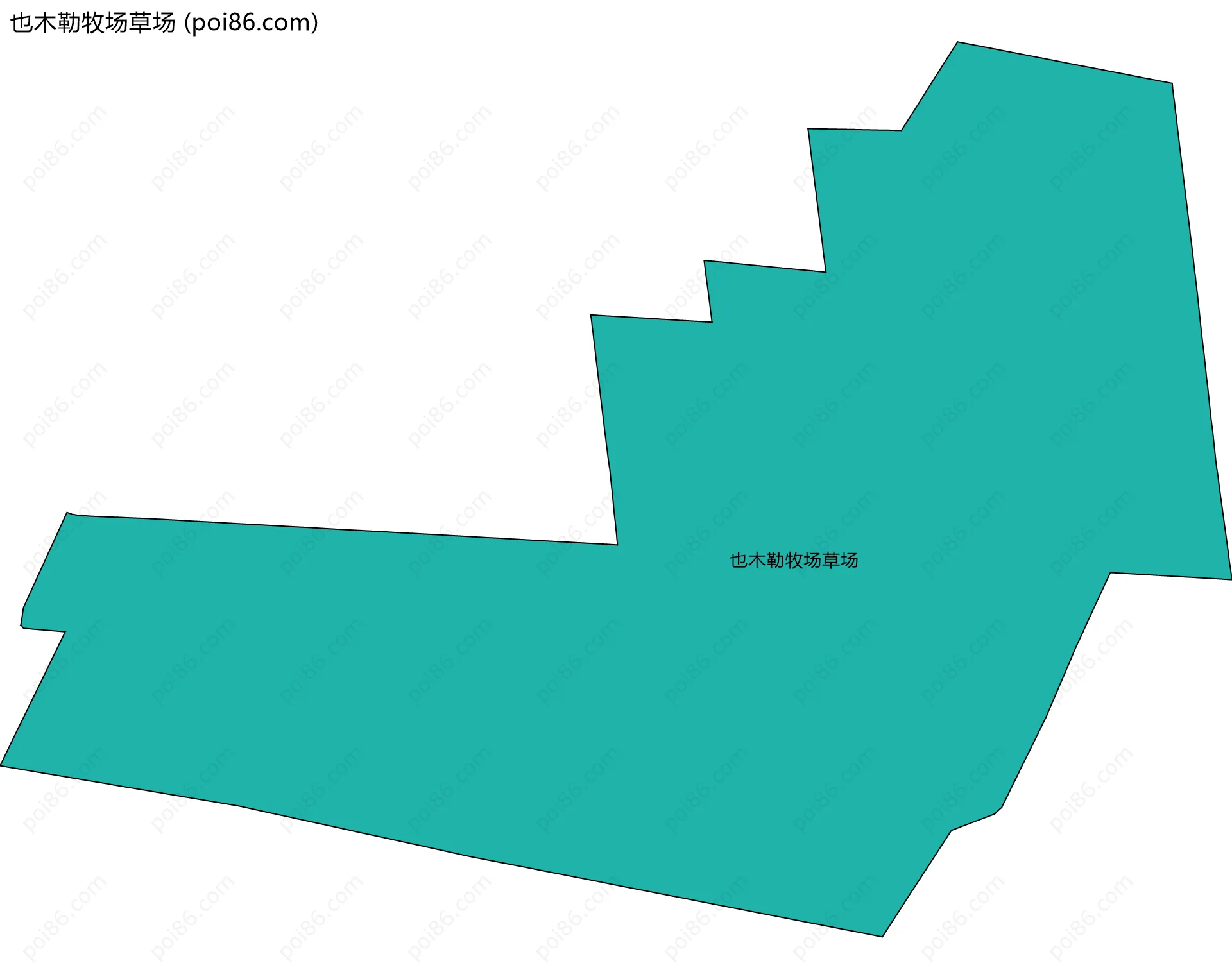也木勒牧场草场边界地图