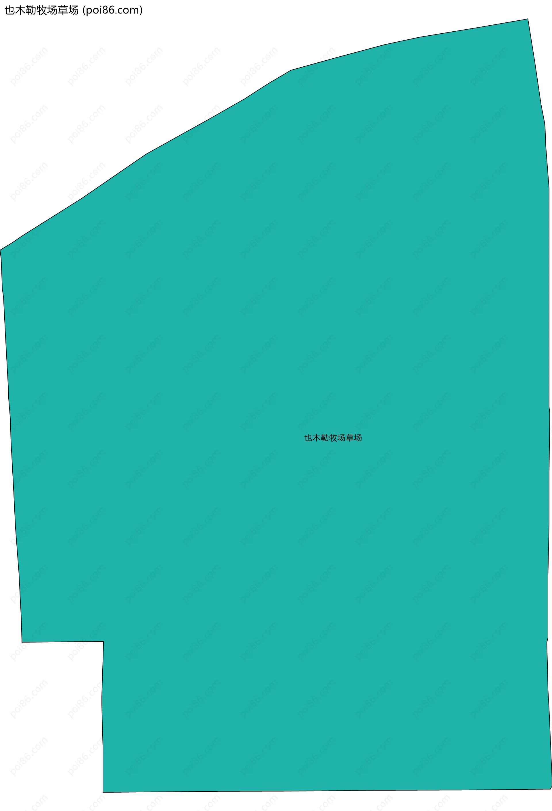 也木勒牧场草场边界地图